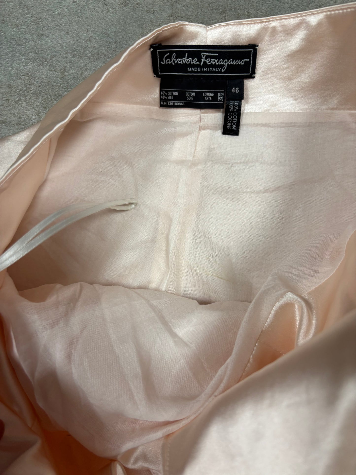 Vestido Cóctel Salvatore Ferragamo 00s Vintage - M