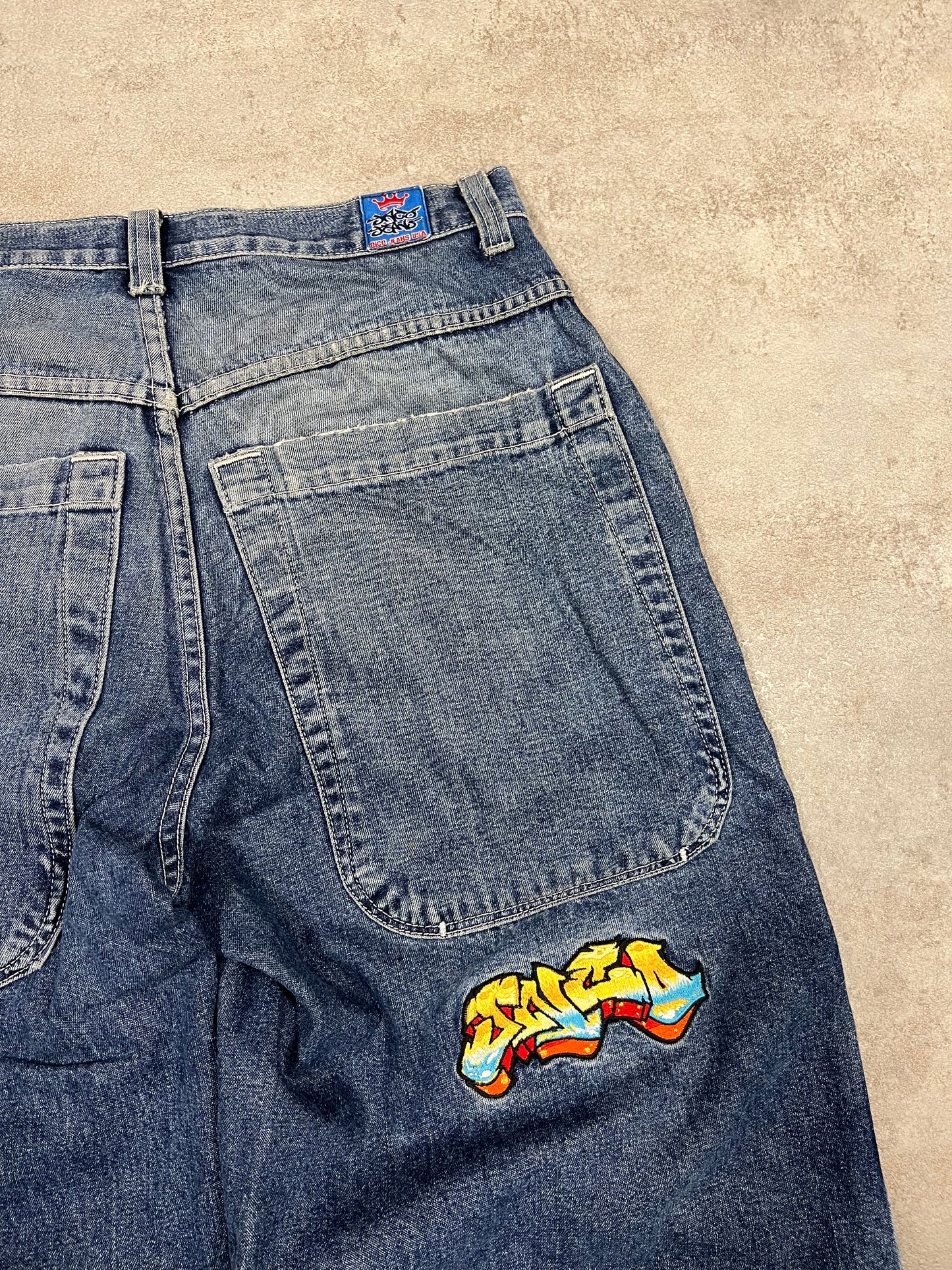 Pantalones Baggy Vintage JNCO Jeans ‘Rainbow’ 90’s - L