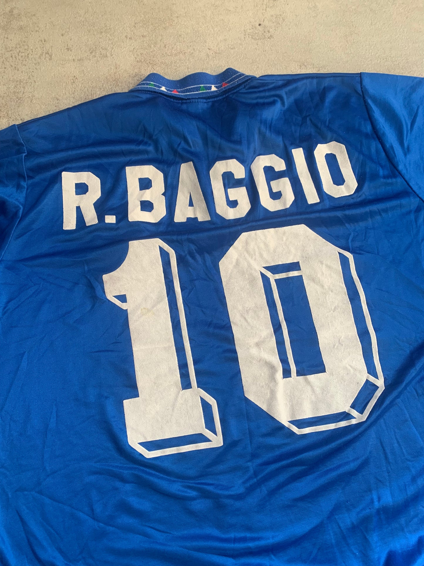 Camiseta Fútbol Vintage Bootleg Italia ‘Roberto Baggio - M