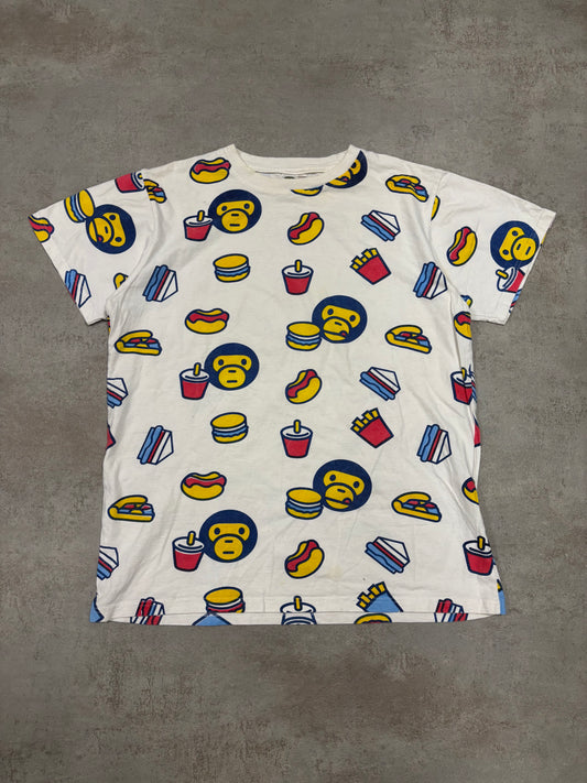 Camiseta Estampada Baby Milo Bape 00s Vintage - L