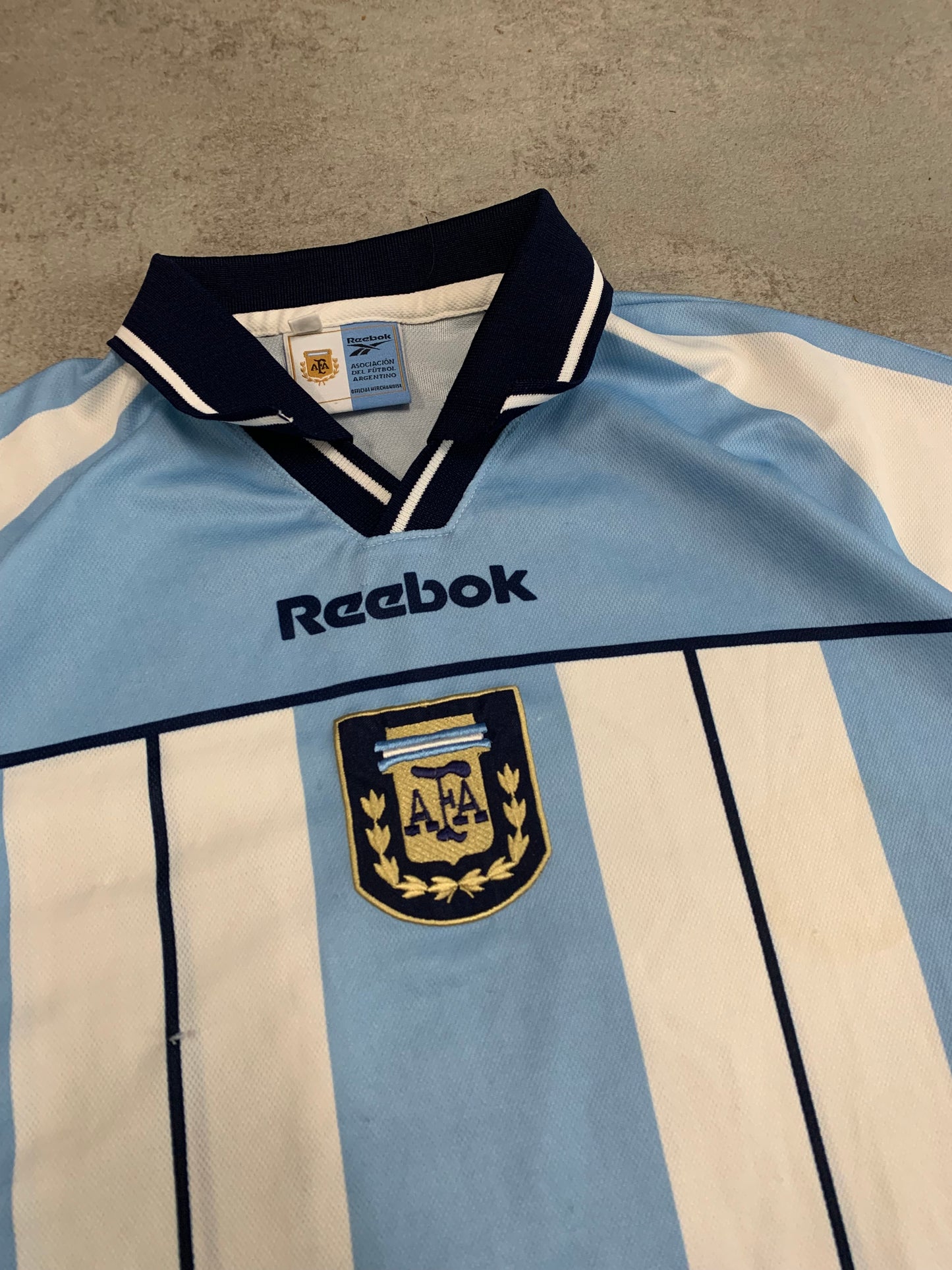 Camiseta Fútbol Vintage Reebok Argentina 2000 Kit - L