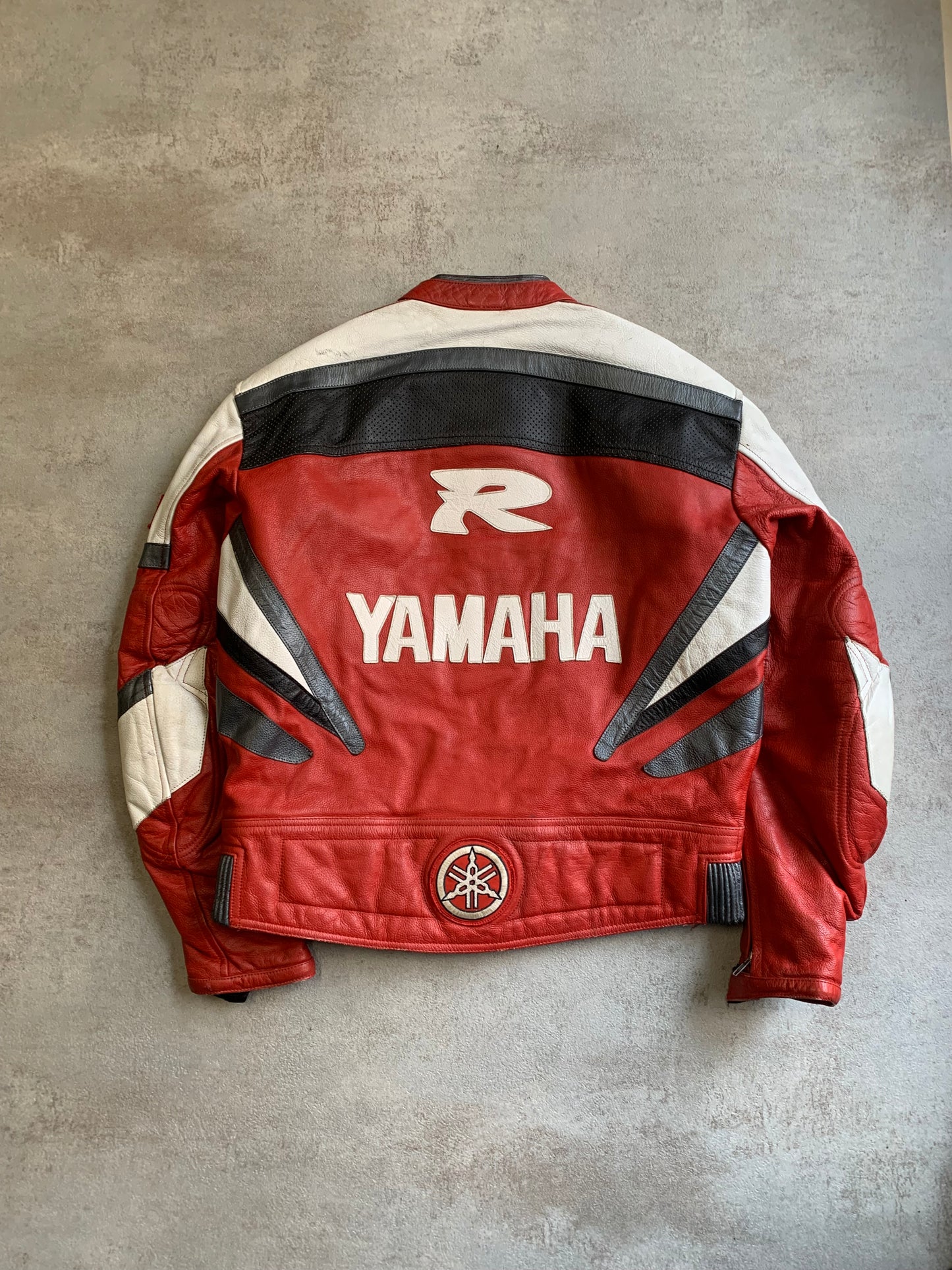 Chaqueta Cuero Motor Vintage Yamaha