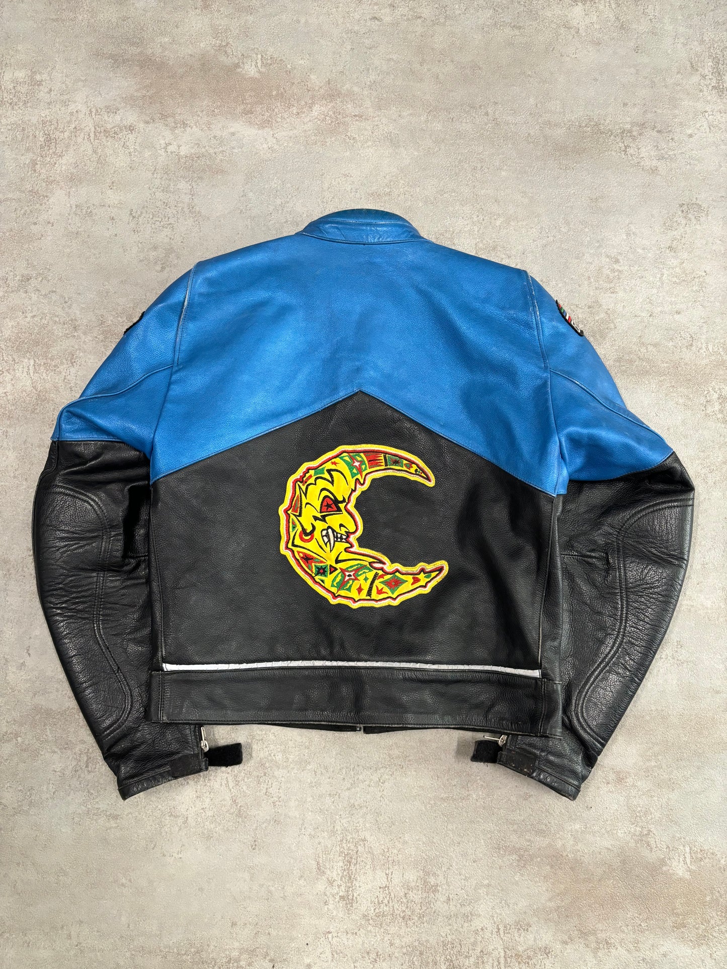 Chaqueta Cuero Racing Giuseppe 00s Vintage - S