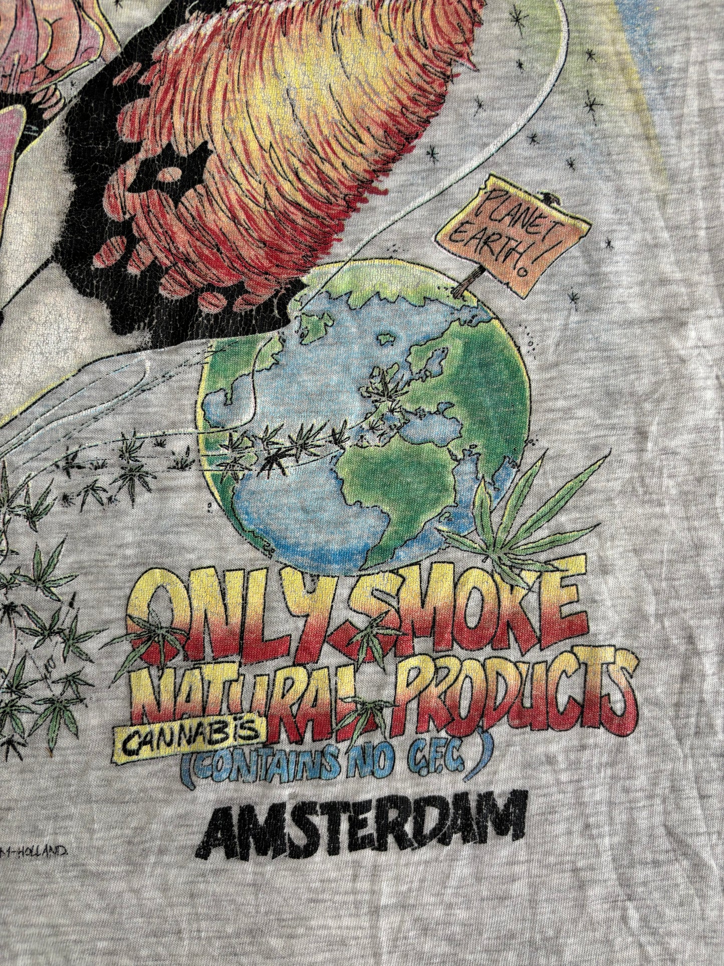 Camiseta Amsterdam Fox Tees ‘Single Stitch’ 90s Vintage - M