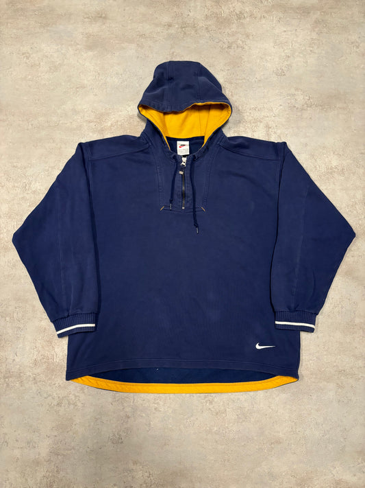 Hoodie 1/2 Zip Nike 90s Vintage - L