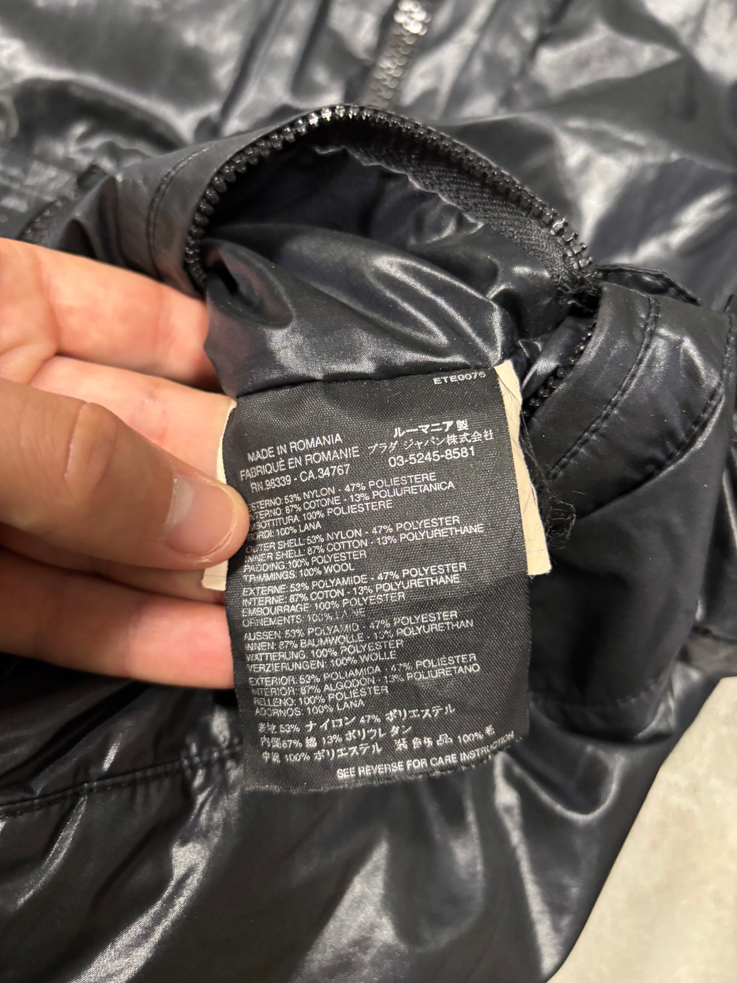 Chaqueta Reversible Hooded Cargo Multi Zip Prada 00s Vintage - M
