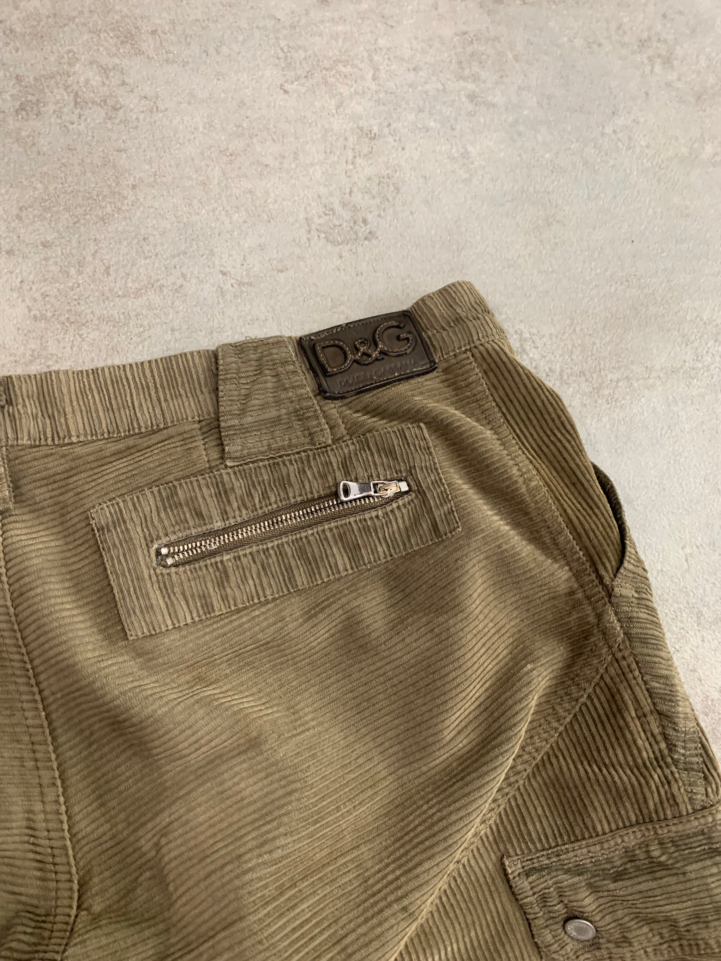 Pantalones Cargo Pana Vintage Dolce & Gabbana 00’s - L