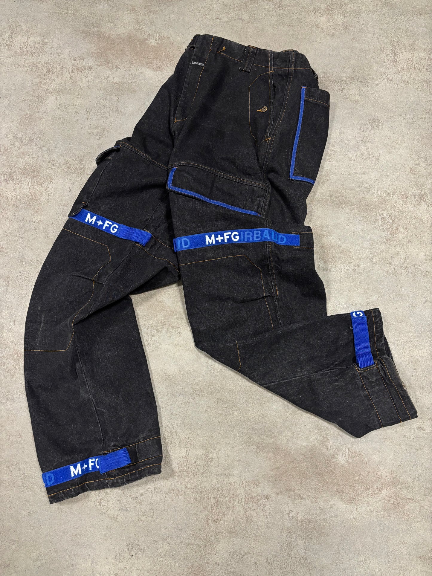 Pantalones Baggy Stripes Marithé François et Girbaud 00s Vintage - XL