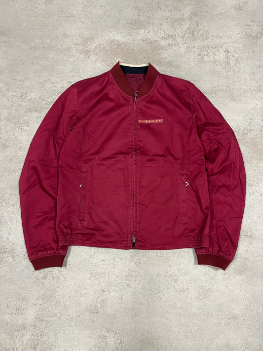 Chaqueta Bomber Reversible Vintage Prada Challenge 2003 - S