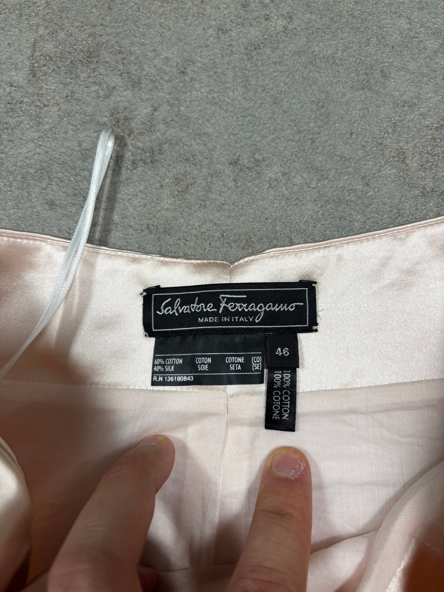 Vestido Cóctel Salvatore Ferragamo 00s Vintage - M