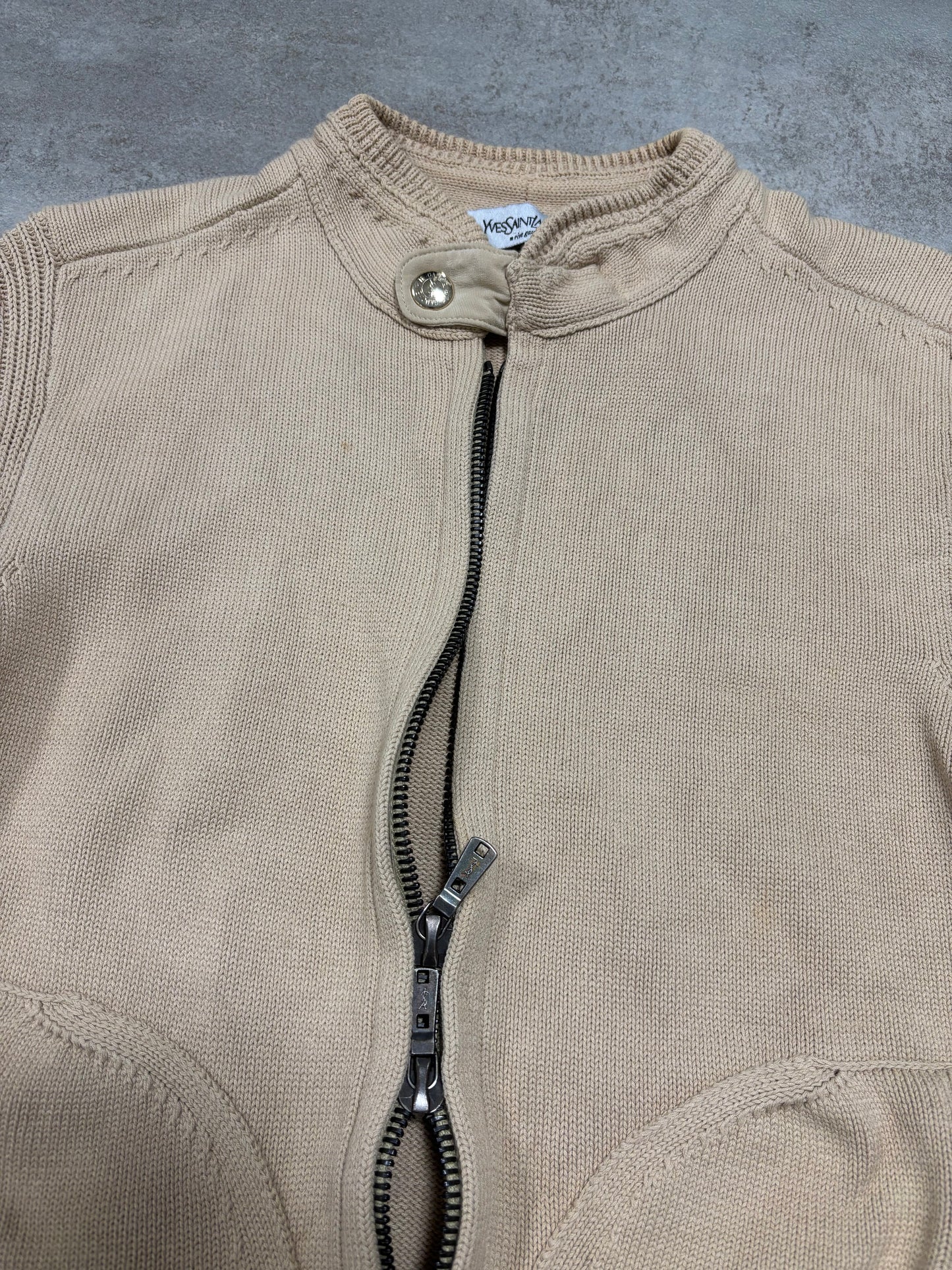 Jersey Zip Lana Yves Saint Laurent 00s Vintage - M