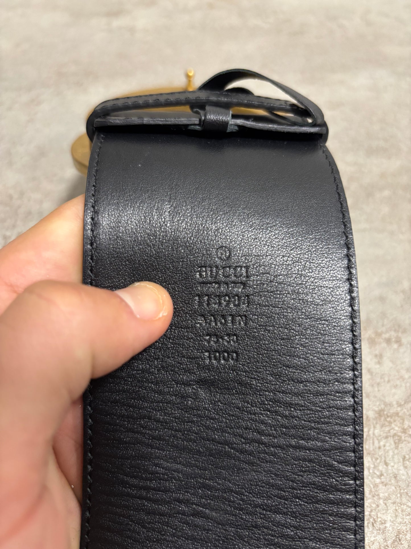 Cinturón Gucci Hebilla Oversize 00s Vintage