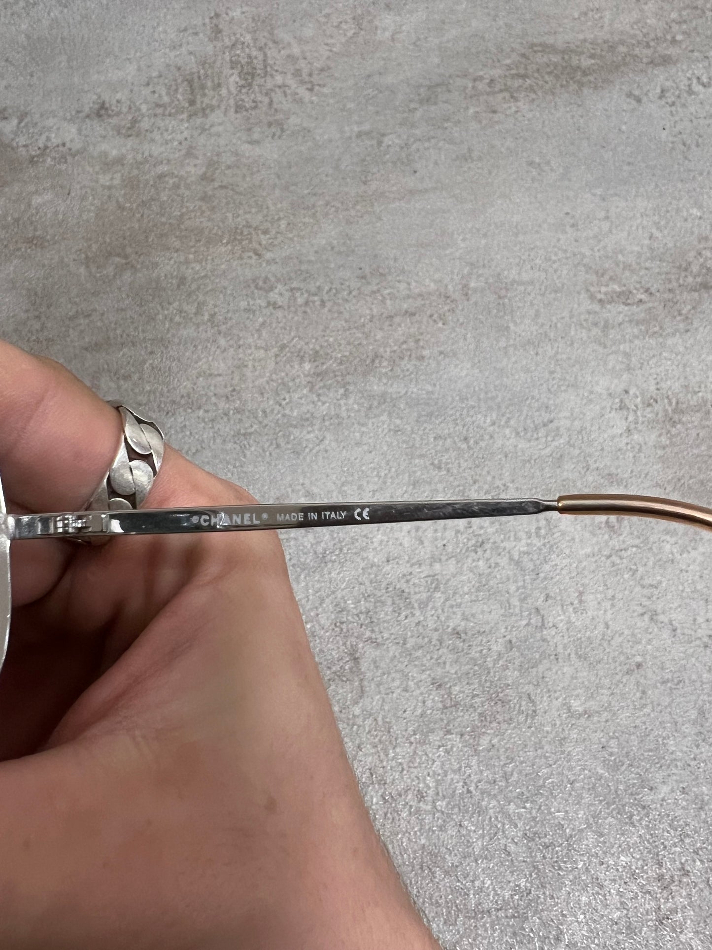 Gafas Sol Vintage Chanel Rhinestone Shield 00’s