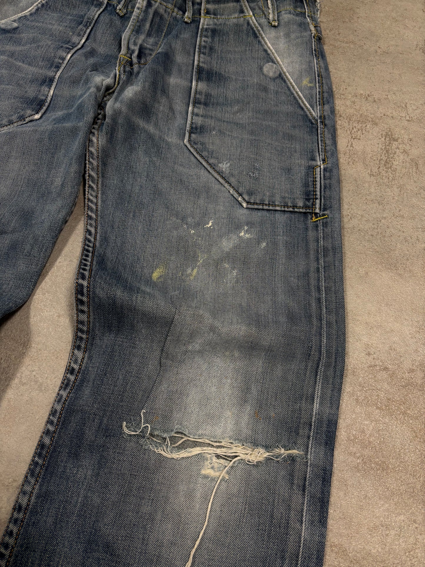 Pantalones Rectos ‘Buckle Back’ Levi’s 00s Vintage - M