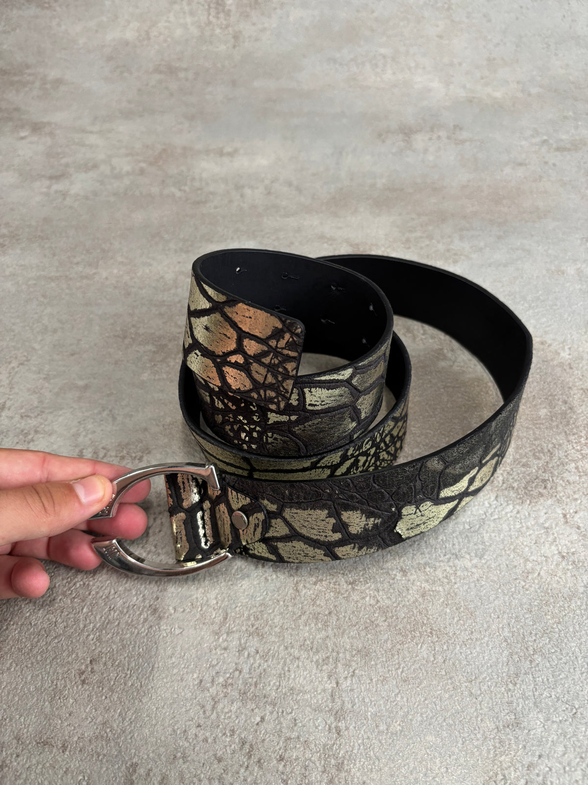 Cinturón ‘Escamas Serpiente’ Just Cavalli Y2K Vintage