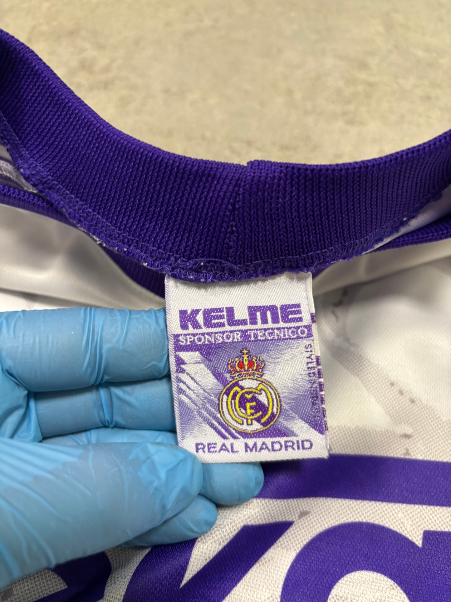 Camiseta Kelme Real Madrid Campeón de Europa 7tma 1998 Vintage - XL