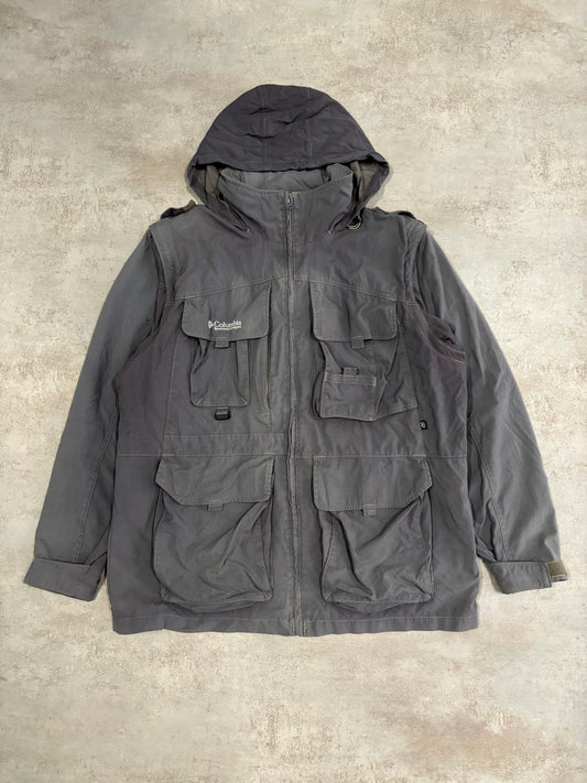 'Packable Vest' 2/1 Tactical 'Sun Faded' Jacket Columbia GRT 00s Vintage - L