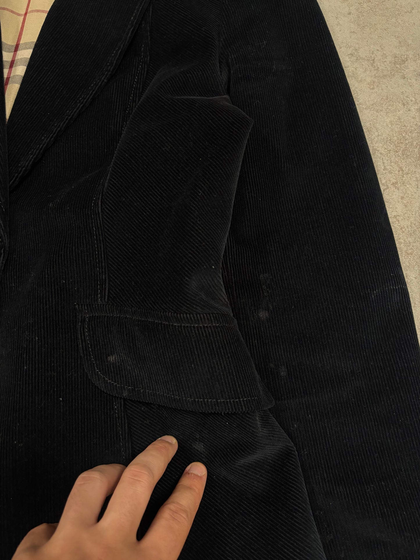Chaqueta Blazer Pana Burberry 00s Vintage - M Woman