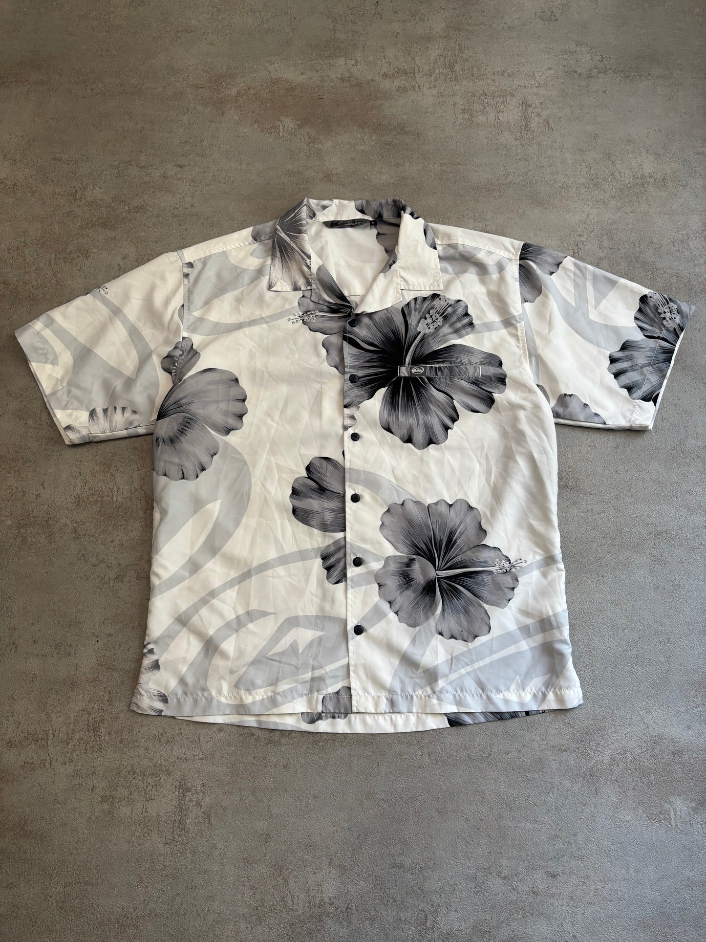 Camisa Floral Quiksilver 00s Vintage - M
