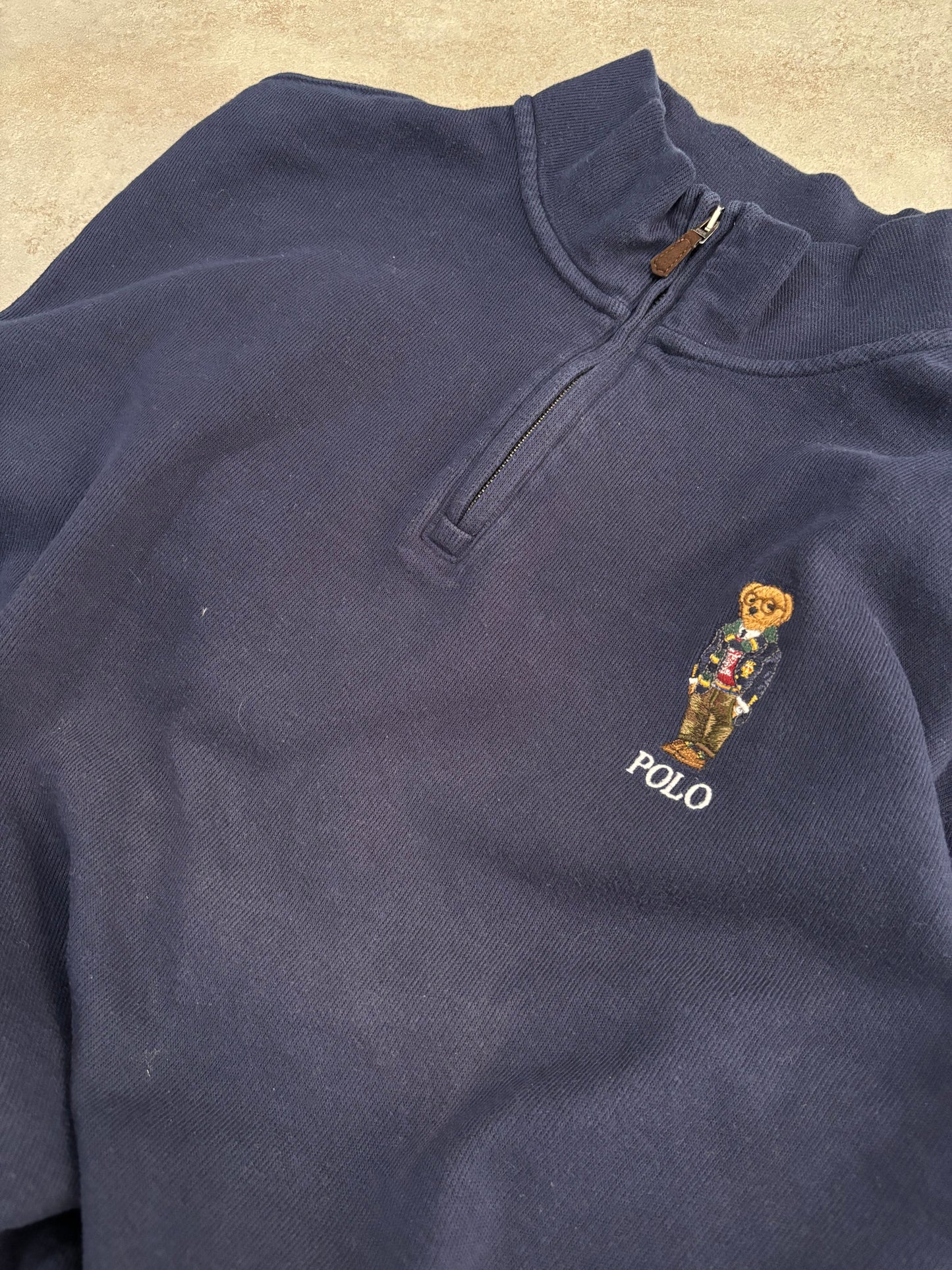 Half Zip Polo Ralph Lauren ‘Logo Bear Embroidered’ - XL