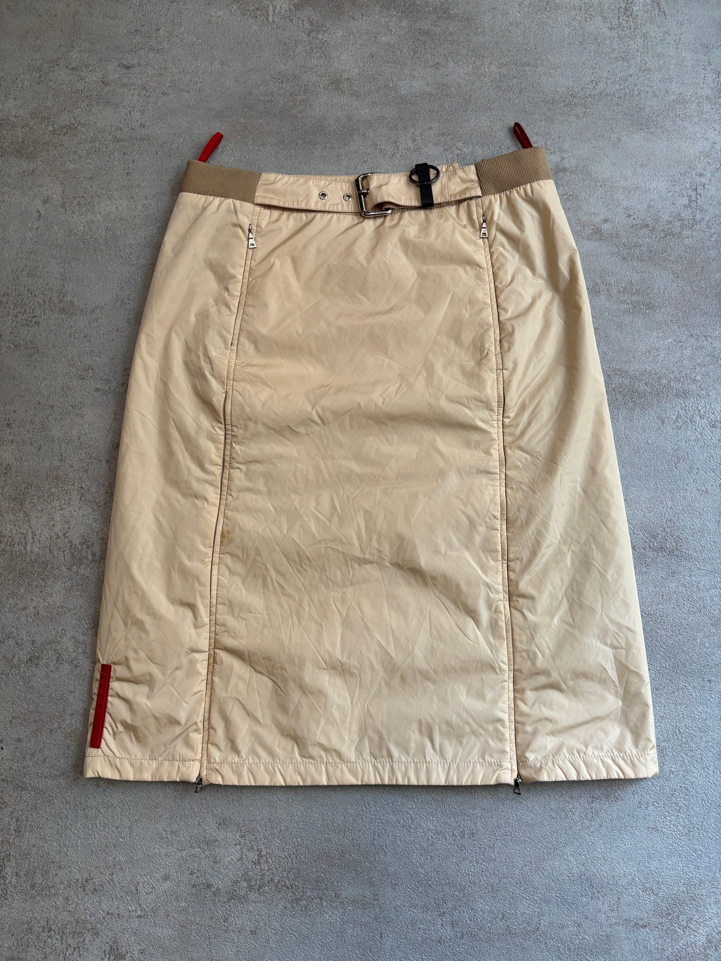Falda Nylon Prada 00s Vintage - M