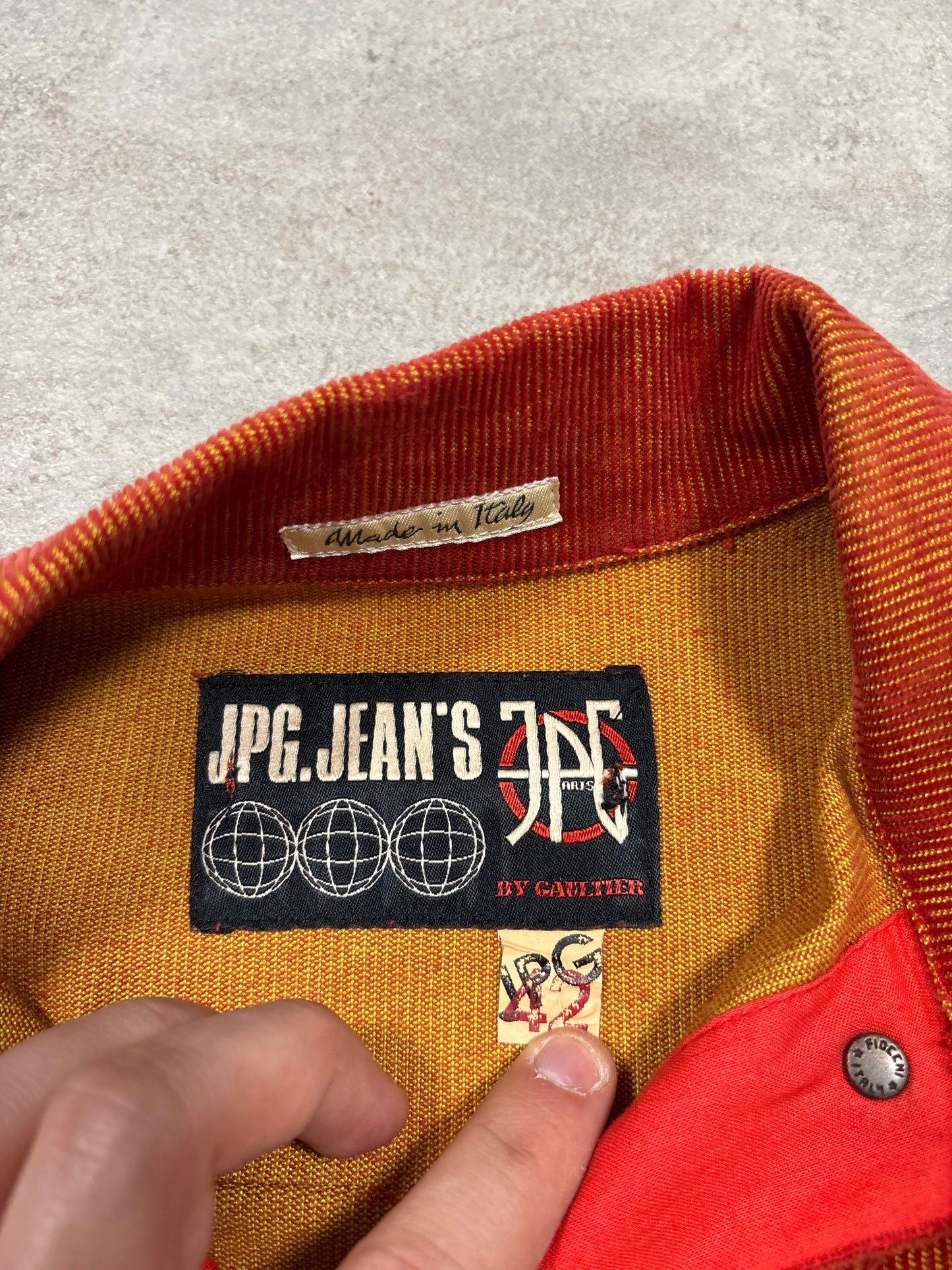 Conjunto Pana Irisdescente Jean Paul Gaultier 90s Vintage - S