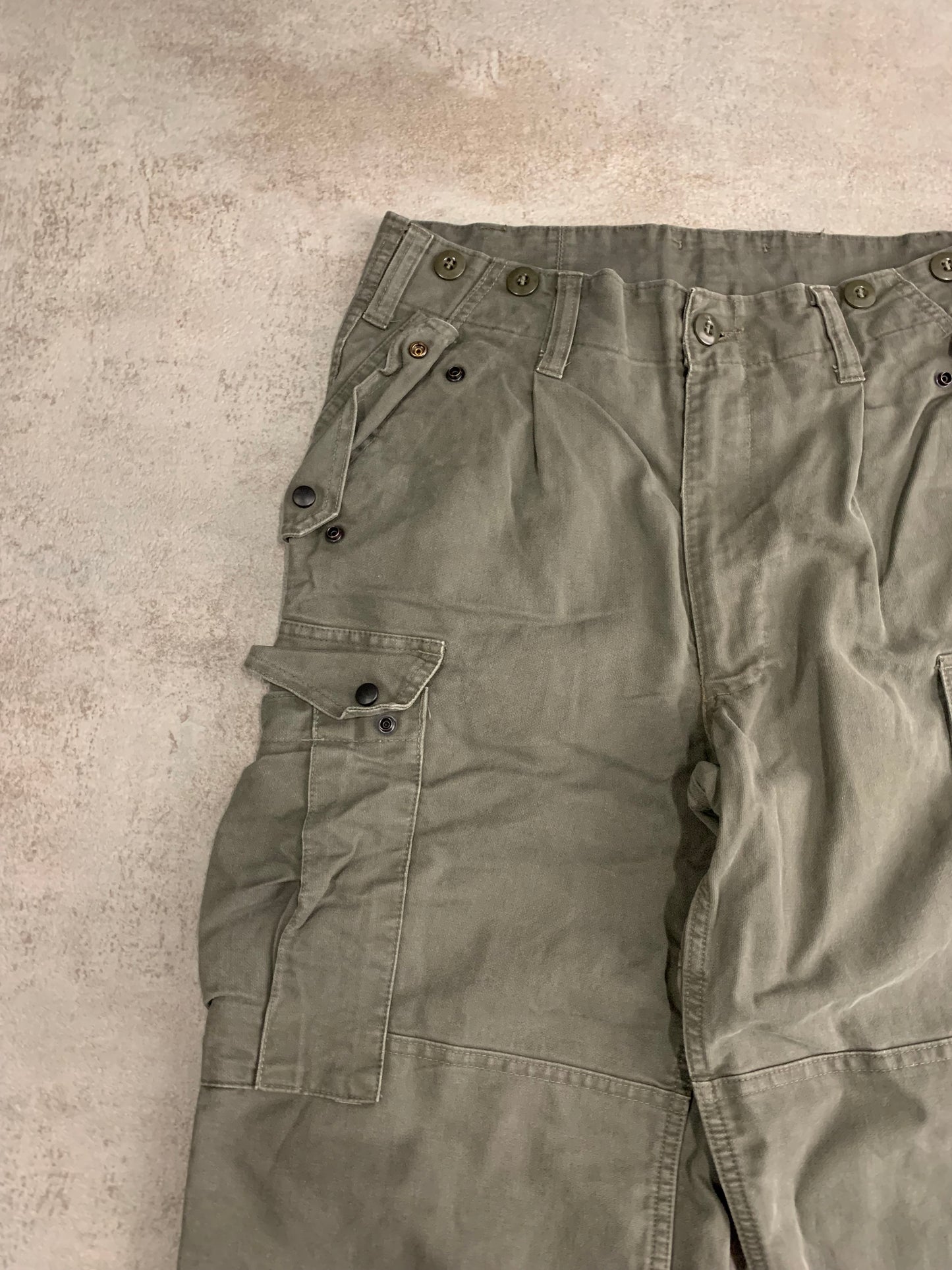 Pantalones Cargo Vintage Olive