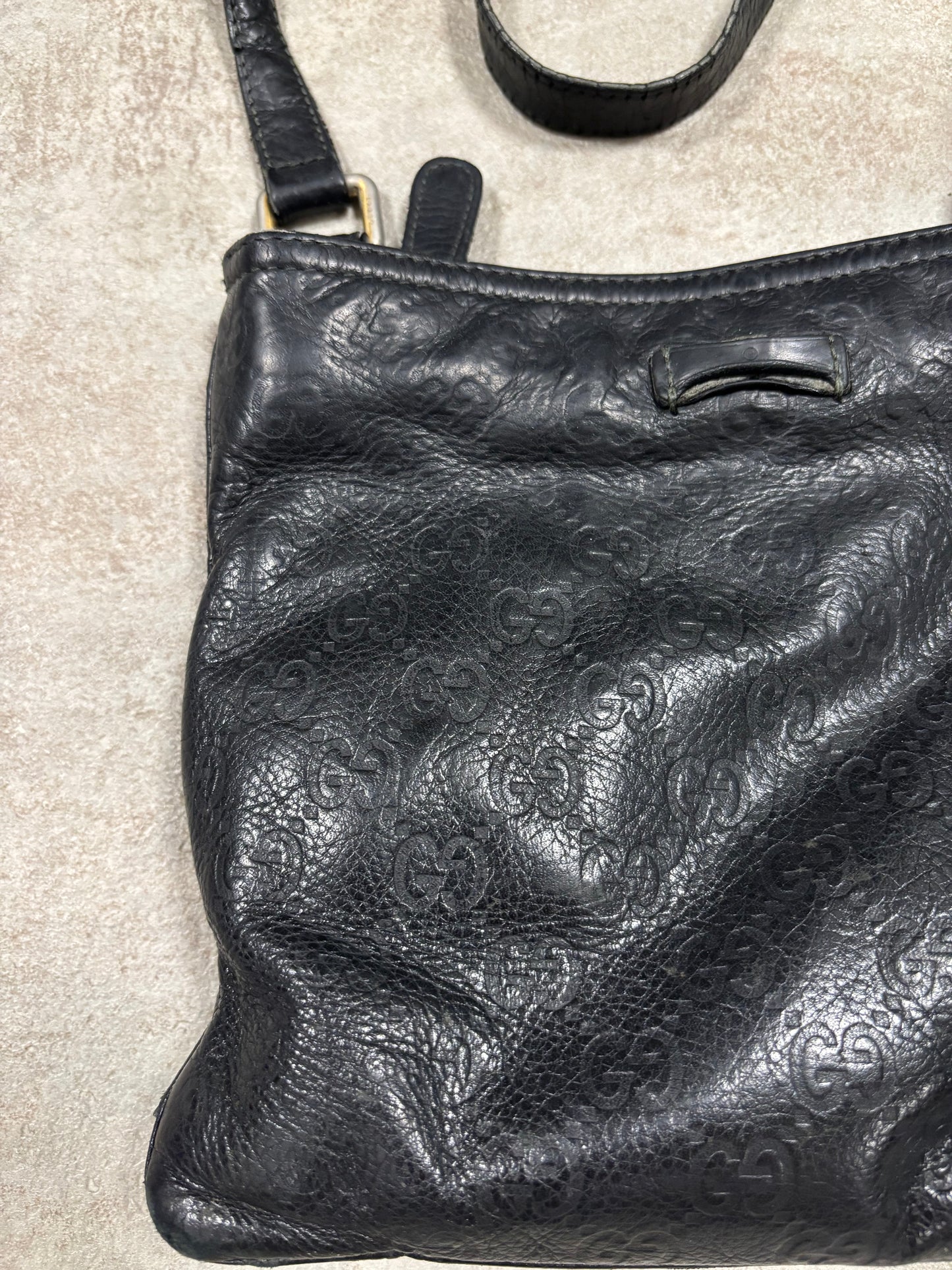 Bolso Bandolera Guccissima Monogram Cuero Gucci 00s Vintage
