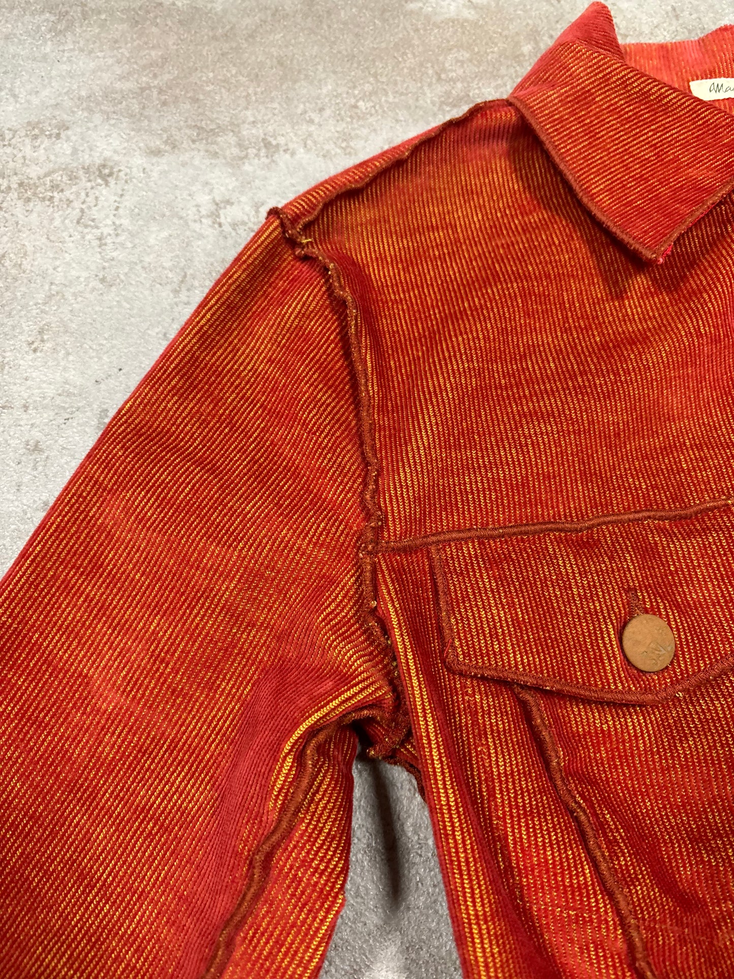 Conjunto Pana Irisdescente Jean Paul Gaultier 90s Vintage - S