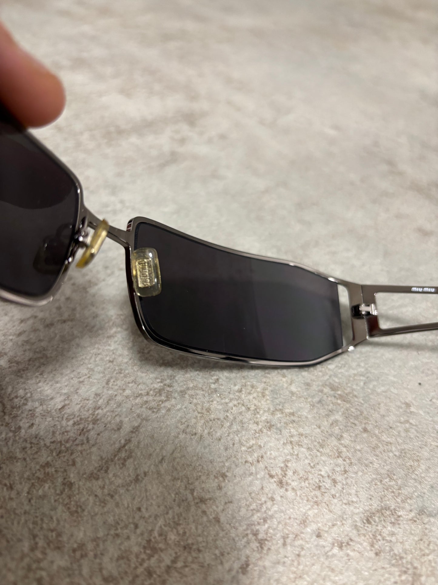 Gafas Rectangulares Metálicas Miu Miu 00s Vintage