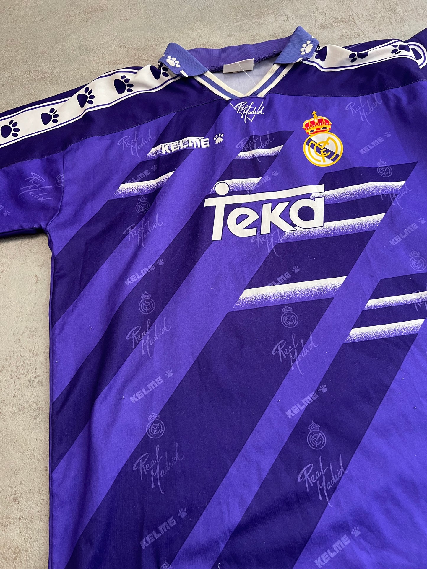 Camiseta Fútbol Vintage Kelme Real Madrid 1994-96 Away Kit - S