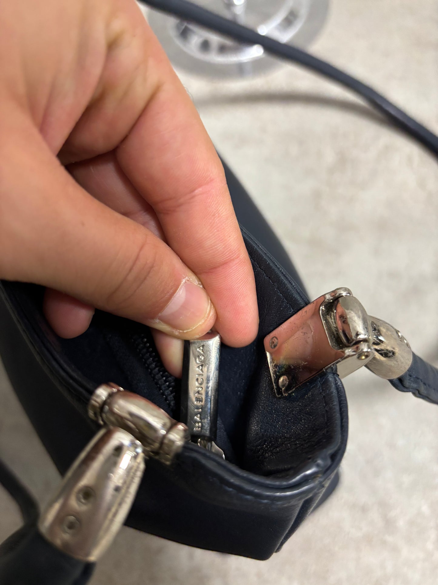 Bolso Hombro Cuero Balenciaga 00s Vintage