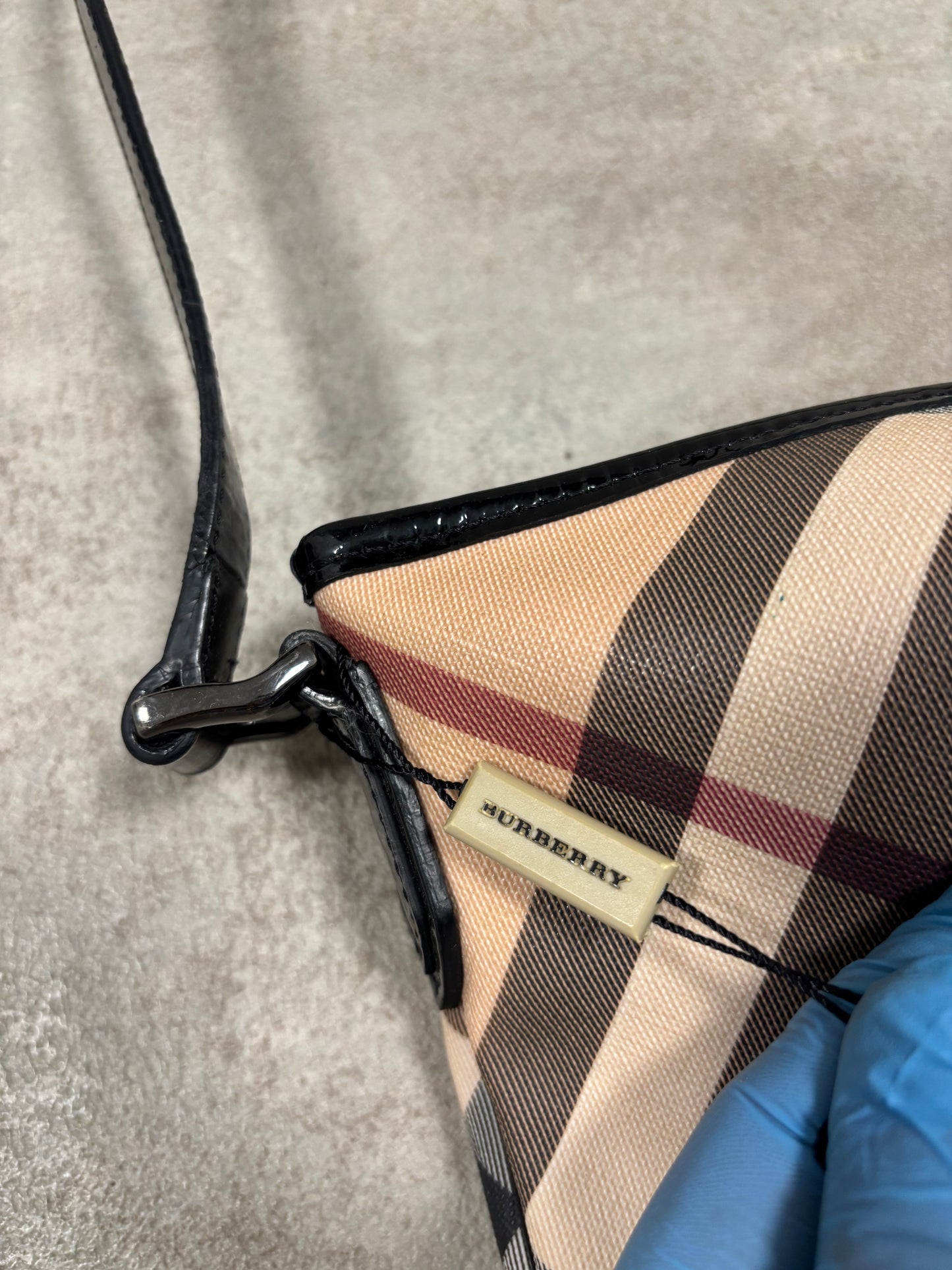 Bolso De Hombro Burberry Supernova ‘Nova Check’ 00s Vintage