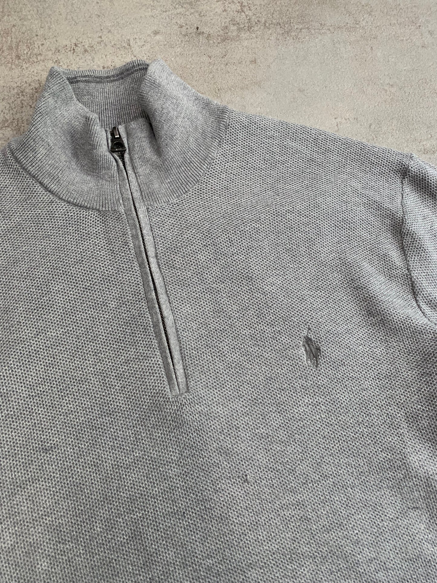 Half-Zip Vintage Polo Ralph Lauren - L