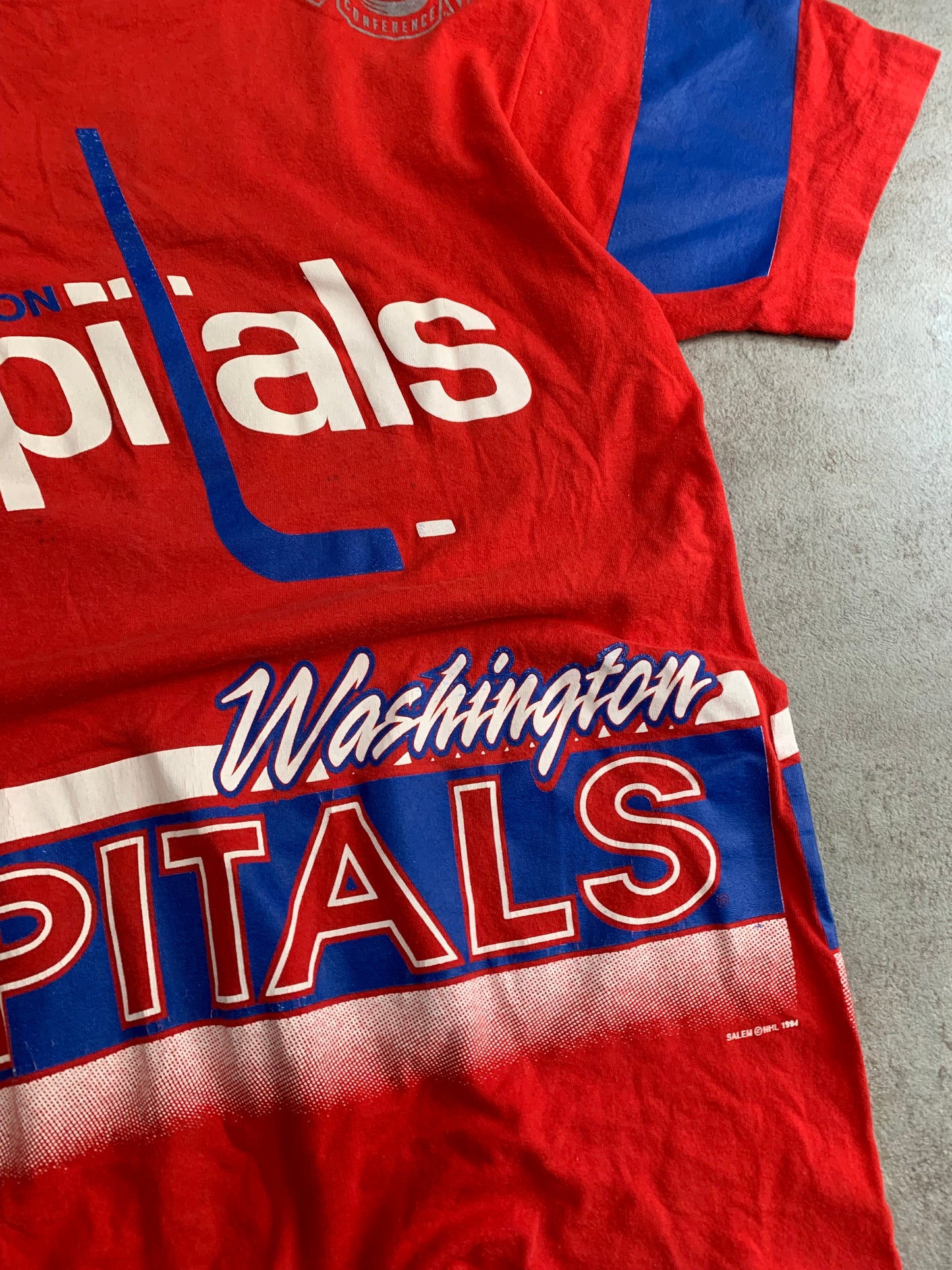 Camiseta Vintage Salem Sportwear 1994 Washington Capitals - XL