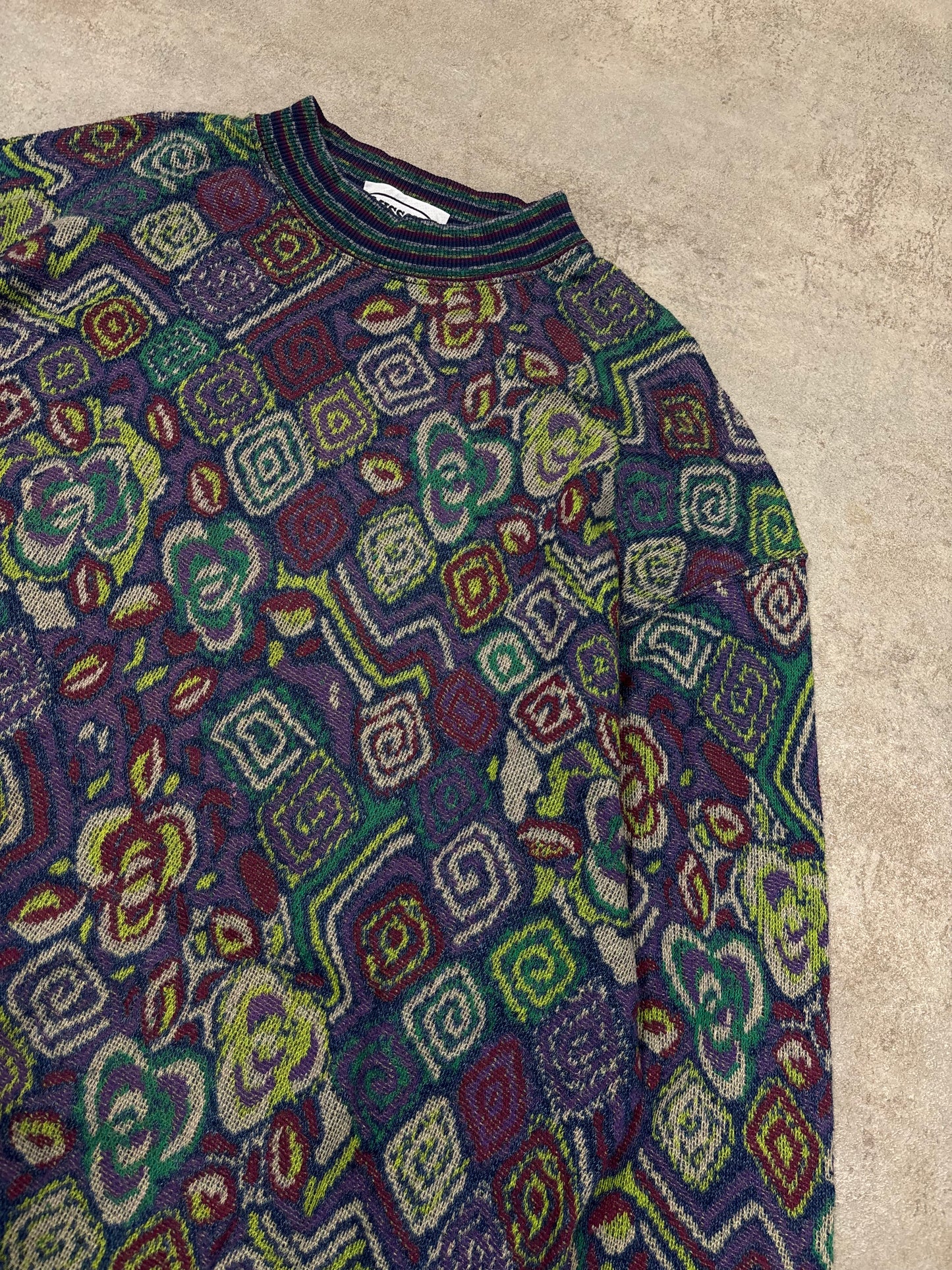 Jersey Lana Estampado Missoni Sport 90s Vintage - XL