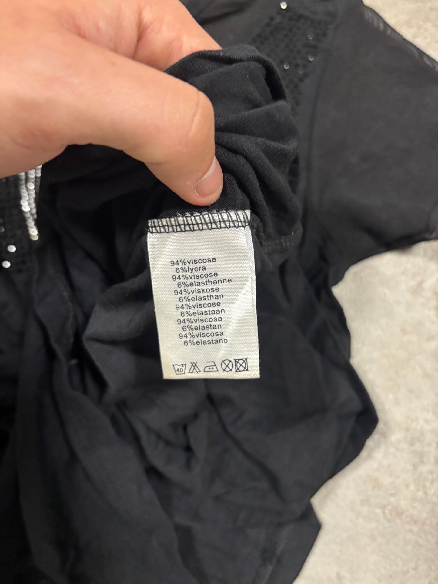 Camiseta Top Mesh Christian Dior Brillantes 00s Vintage - M