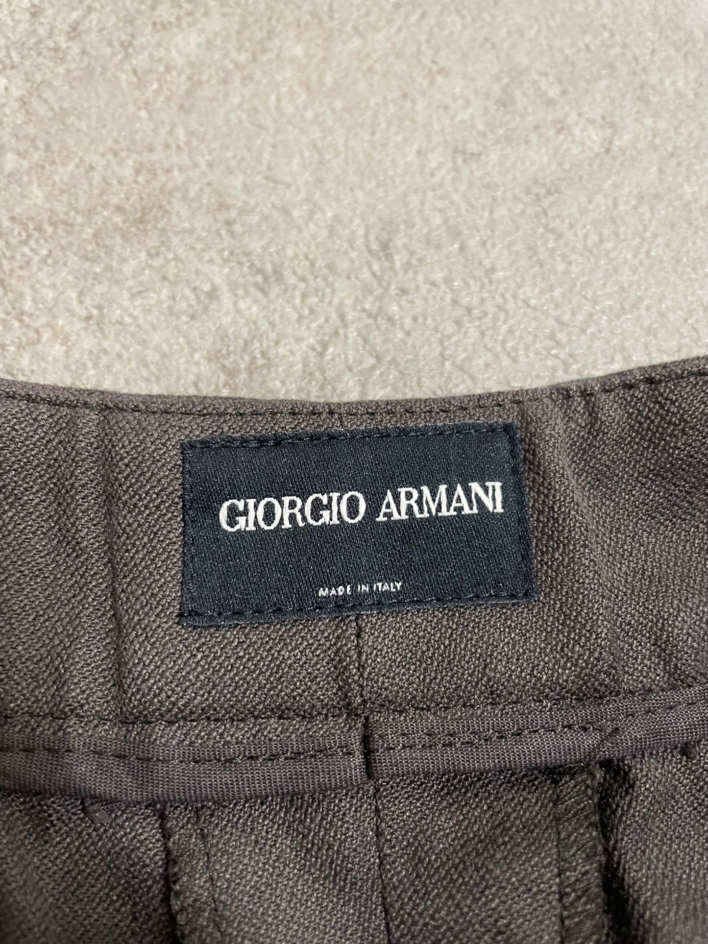 Pantalones Traje Pinza Giorgio Armani 00s Vintage - S