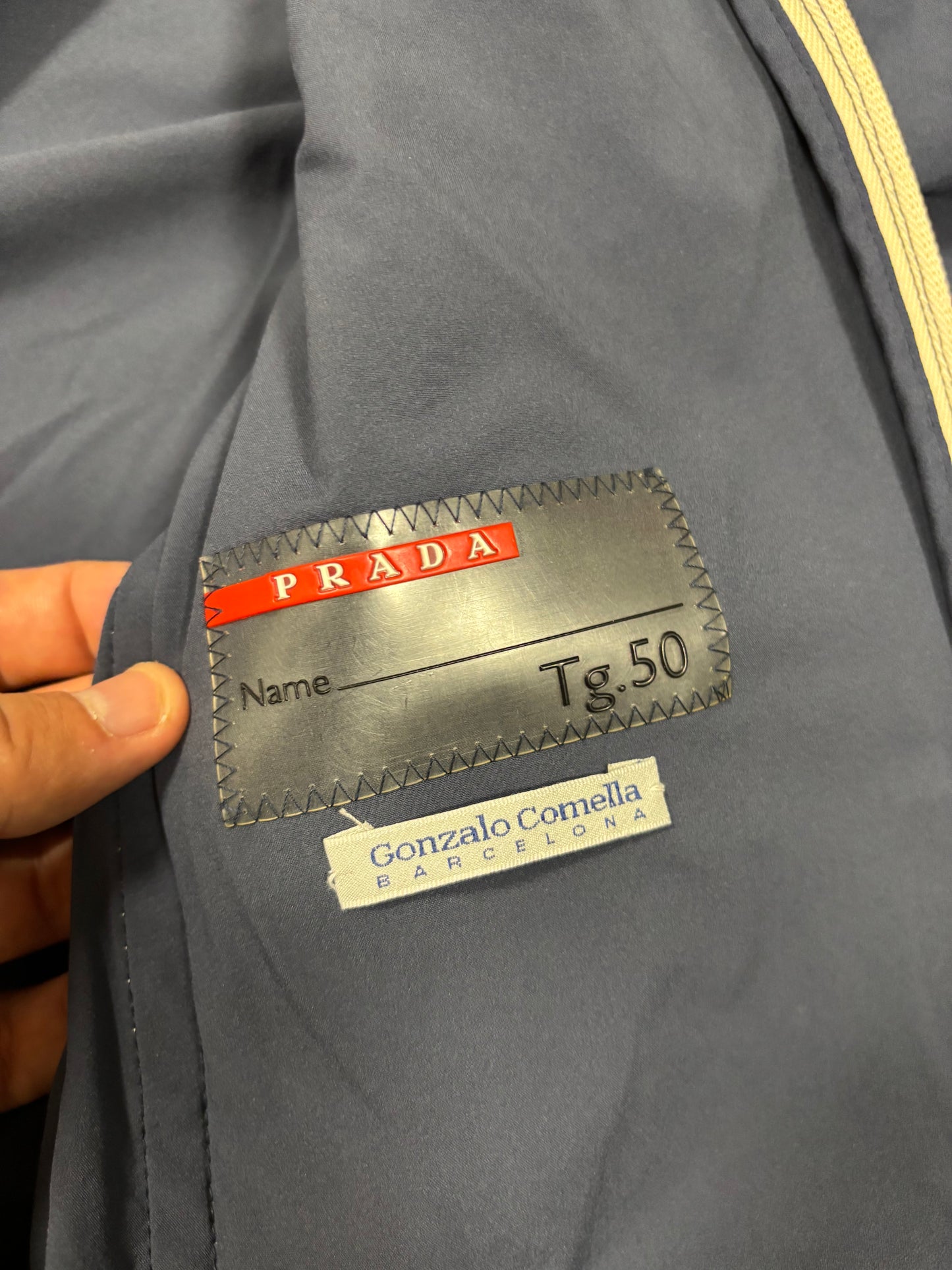 Chaqueta Elástica Convertible Prada 00s Vintage - M