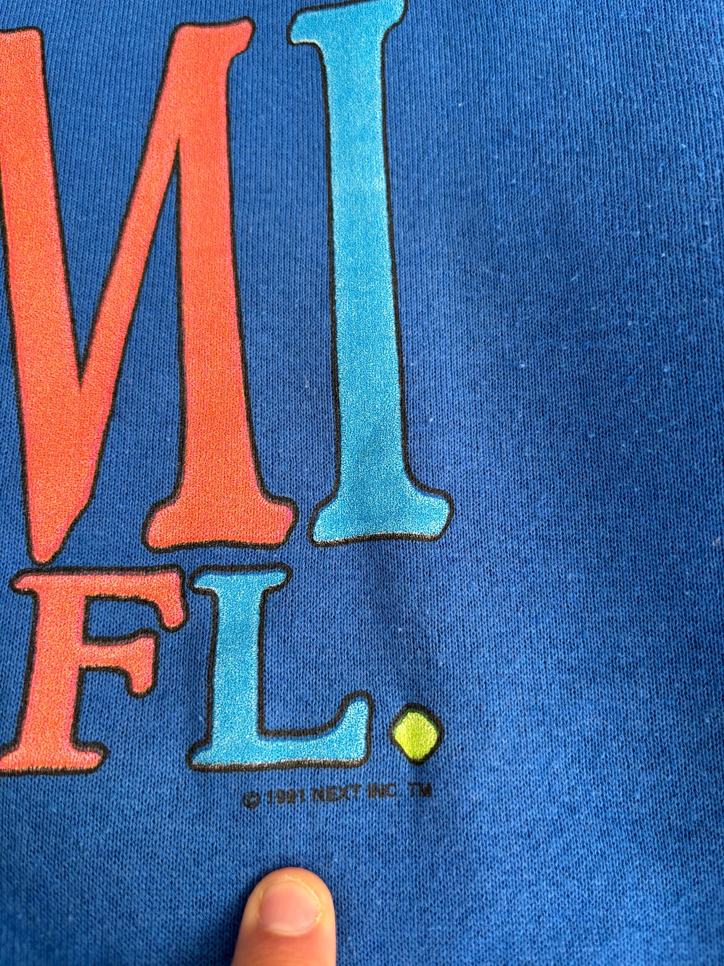 Sudadera Fruit Of The Loom Miami Beach 1991 Vintage - L