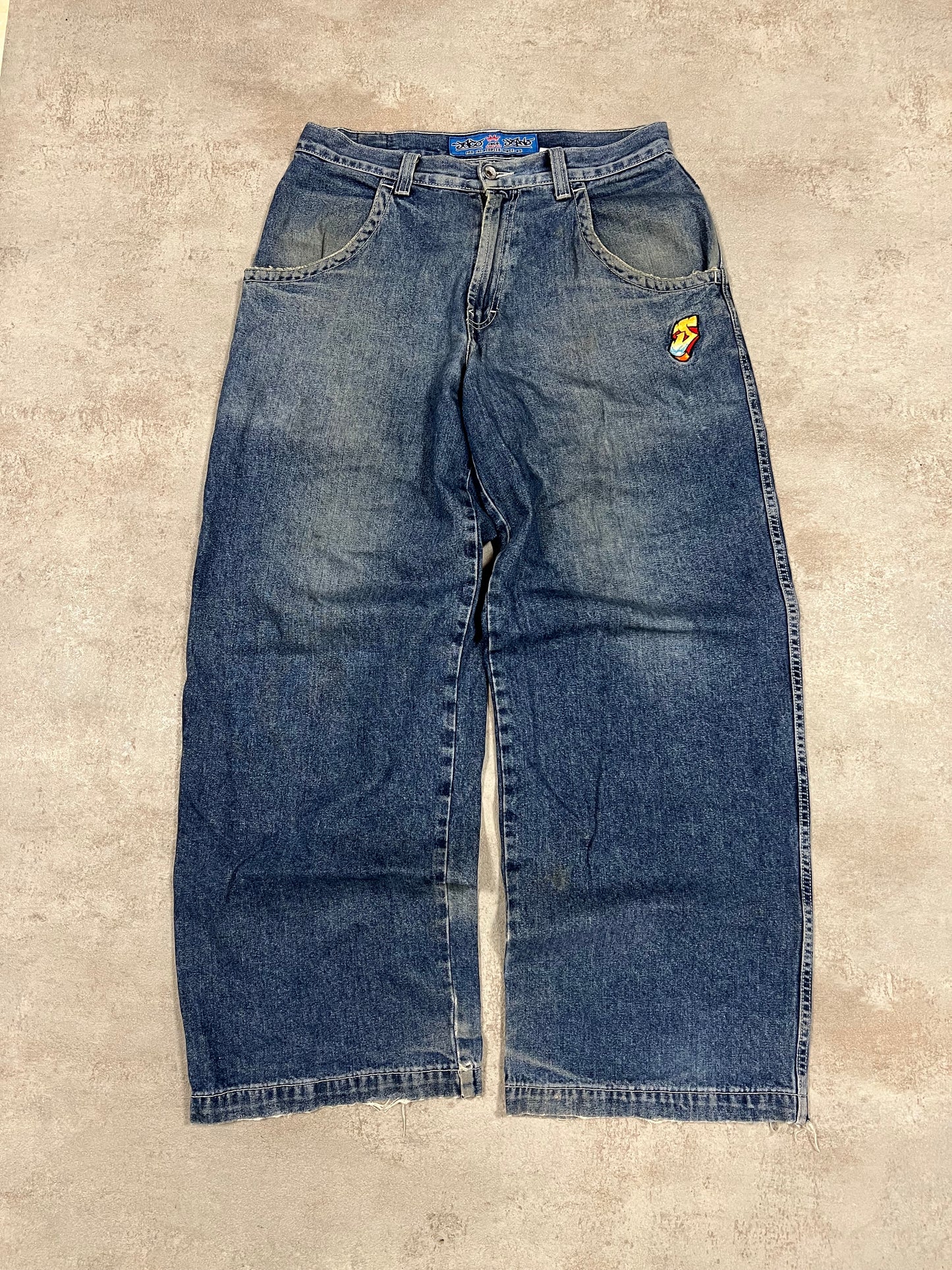 Pantalones Baggy Vintage JNCO Jeans ‘Rainbow’ 90’s - L