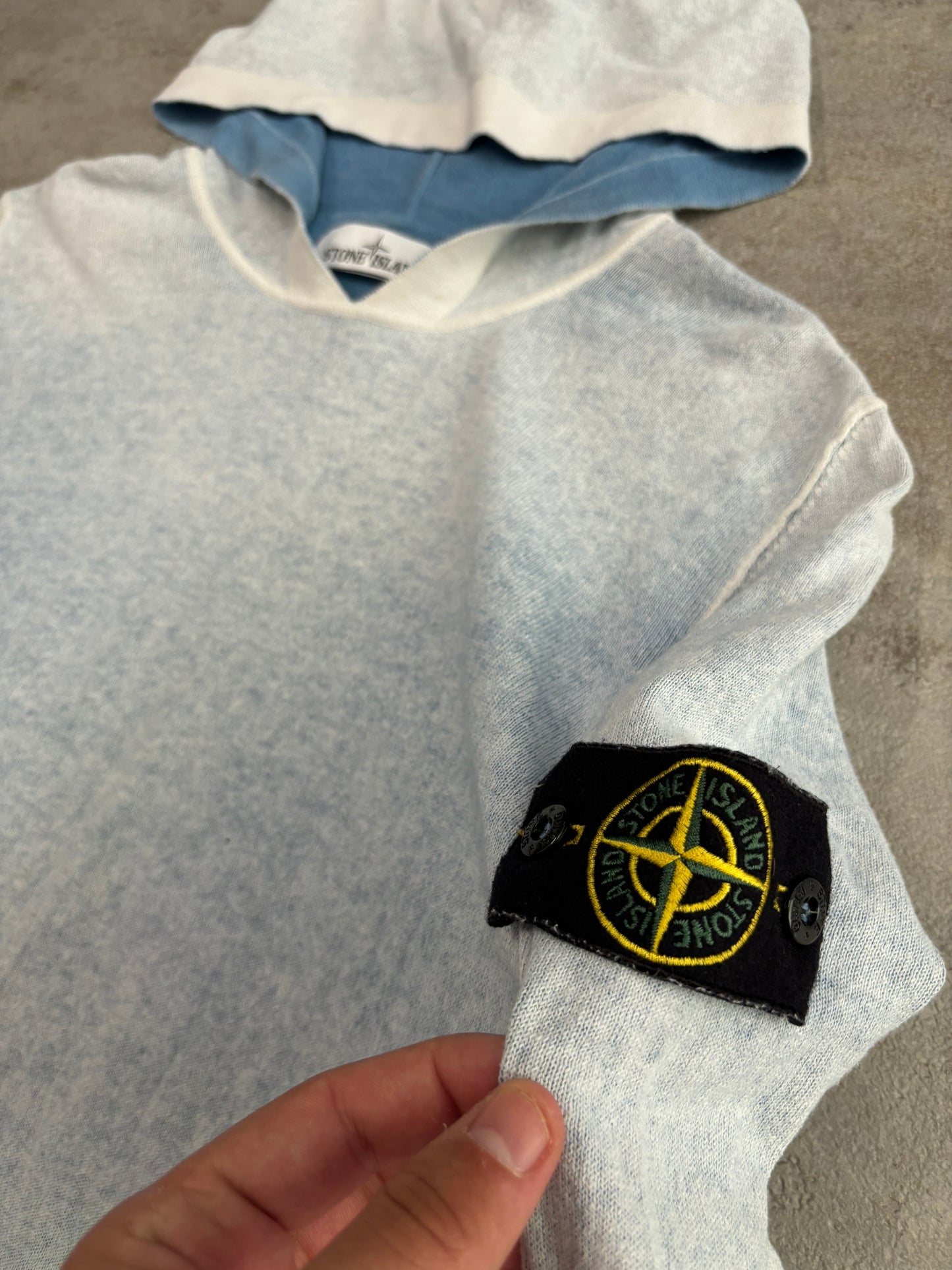 Jersey Hooded ‘Hand Sprayed’ Stone Island SS18 - M