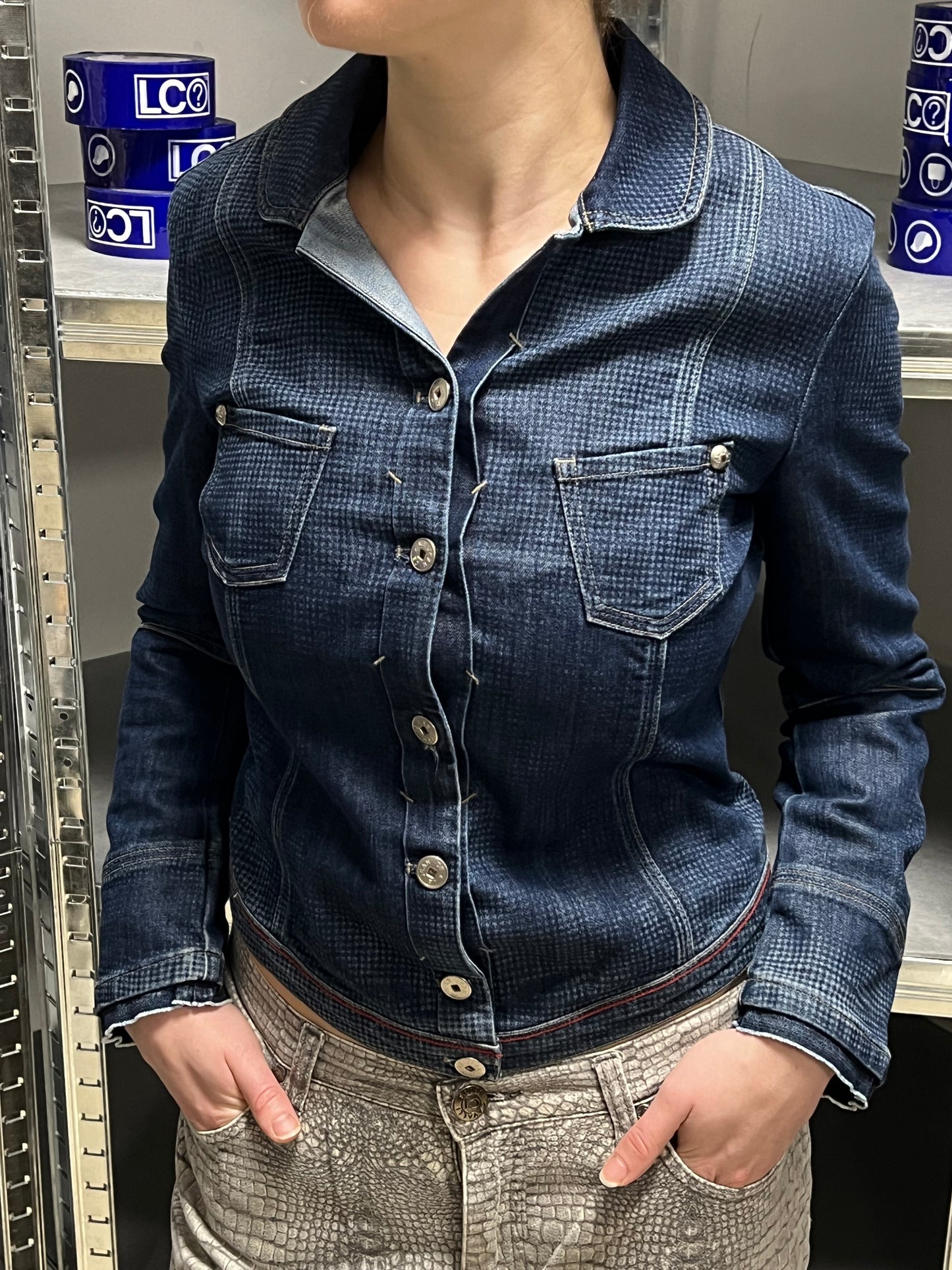 Chaqueta Entallada Vaquera Marithé + François Girbaud 00s Vintage - S Woman