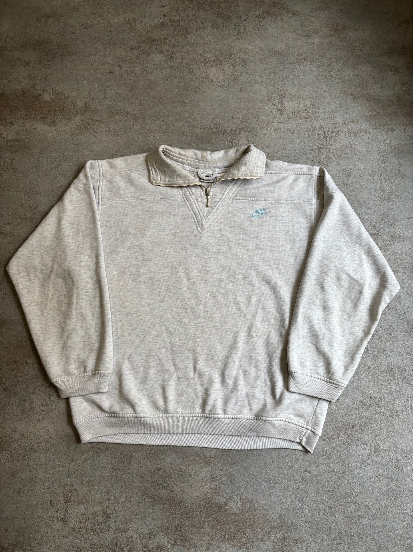 Half Zip Nike Big Logo 80s - L