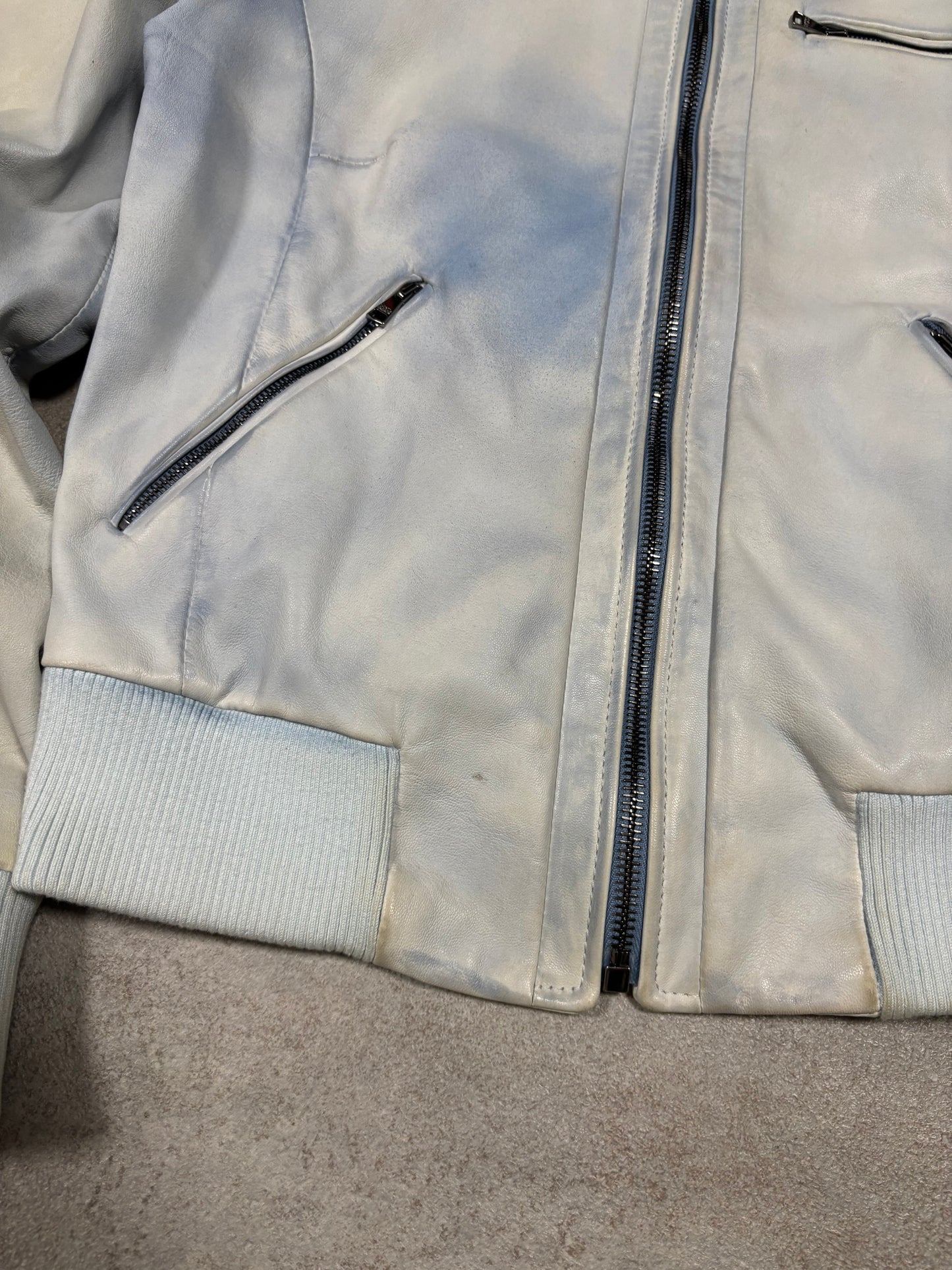 Chaqueta Cuero Fluido Dolce & Gabbana Color Difuminado - S