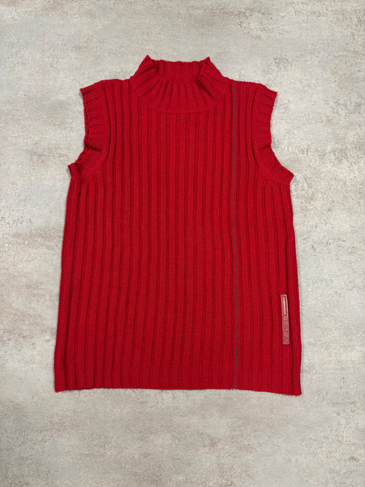 Chaleco Punto Prada Late 90s Vintage - M