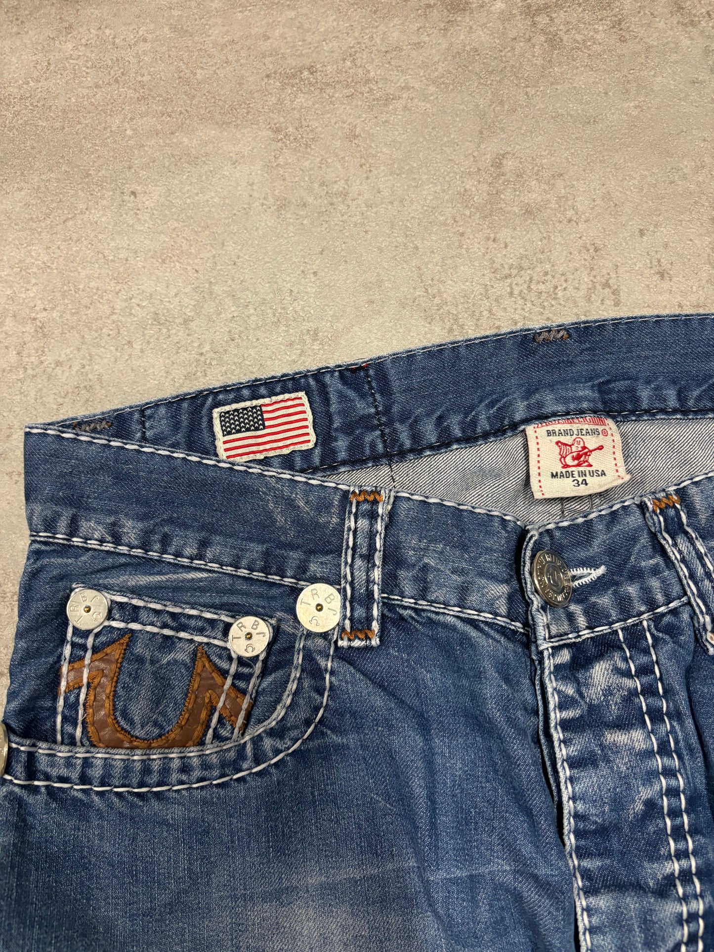 Pantalones Vaqueros True Religion 00s Vintage - M