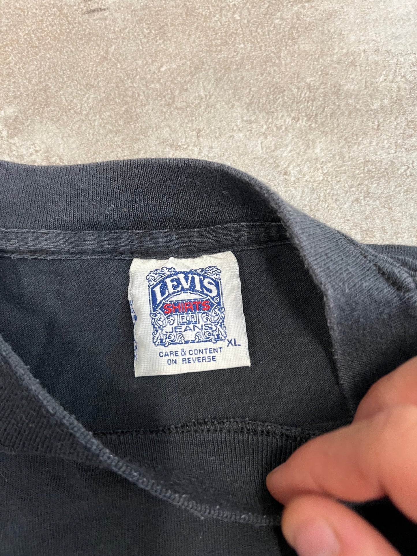 Camiseta Vintage Levi’s 501 1991 Single Stitch - M