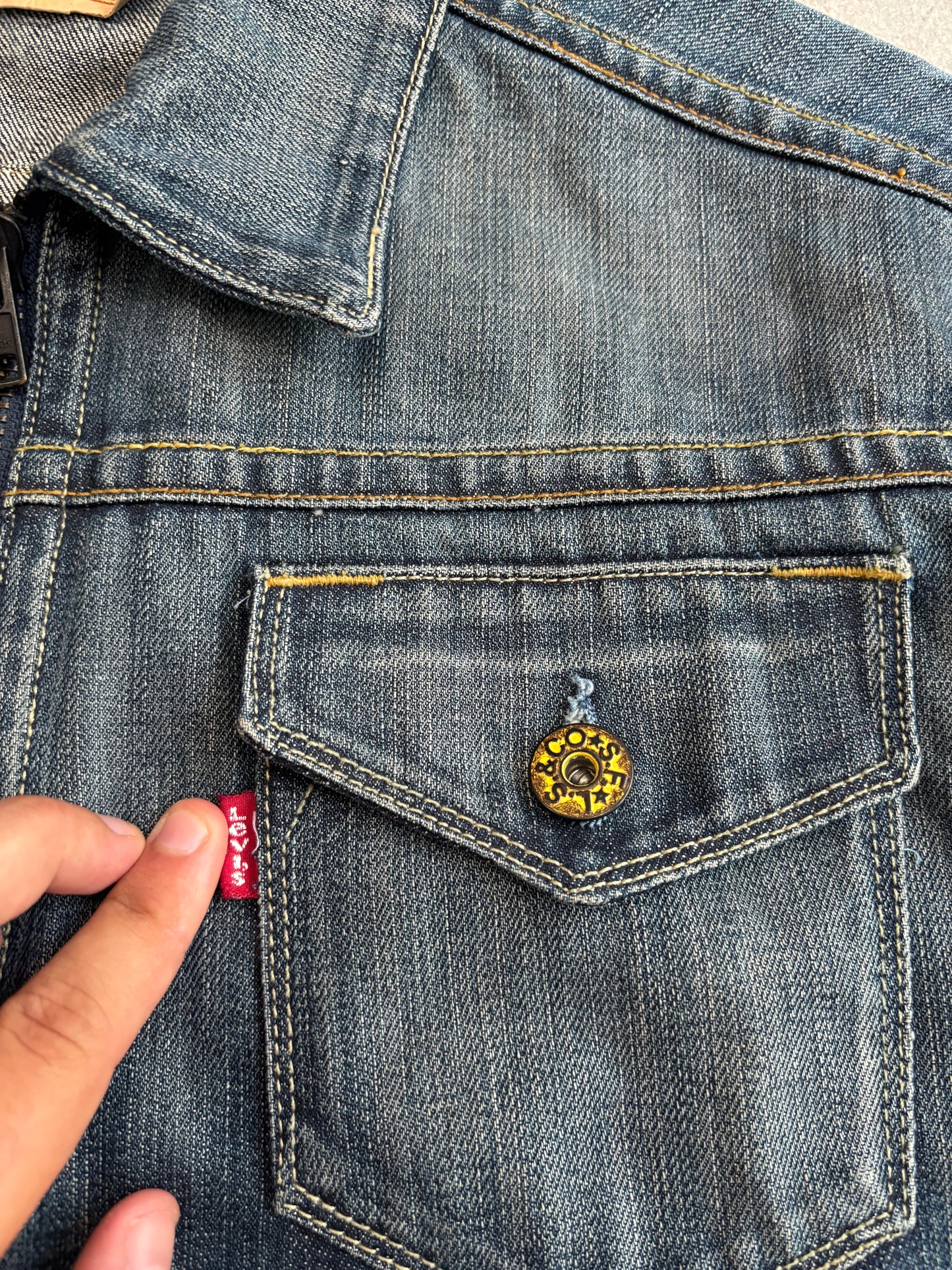 Chaqueta Denim Levi’s 70600 Multipocket 00s Vintage - M