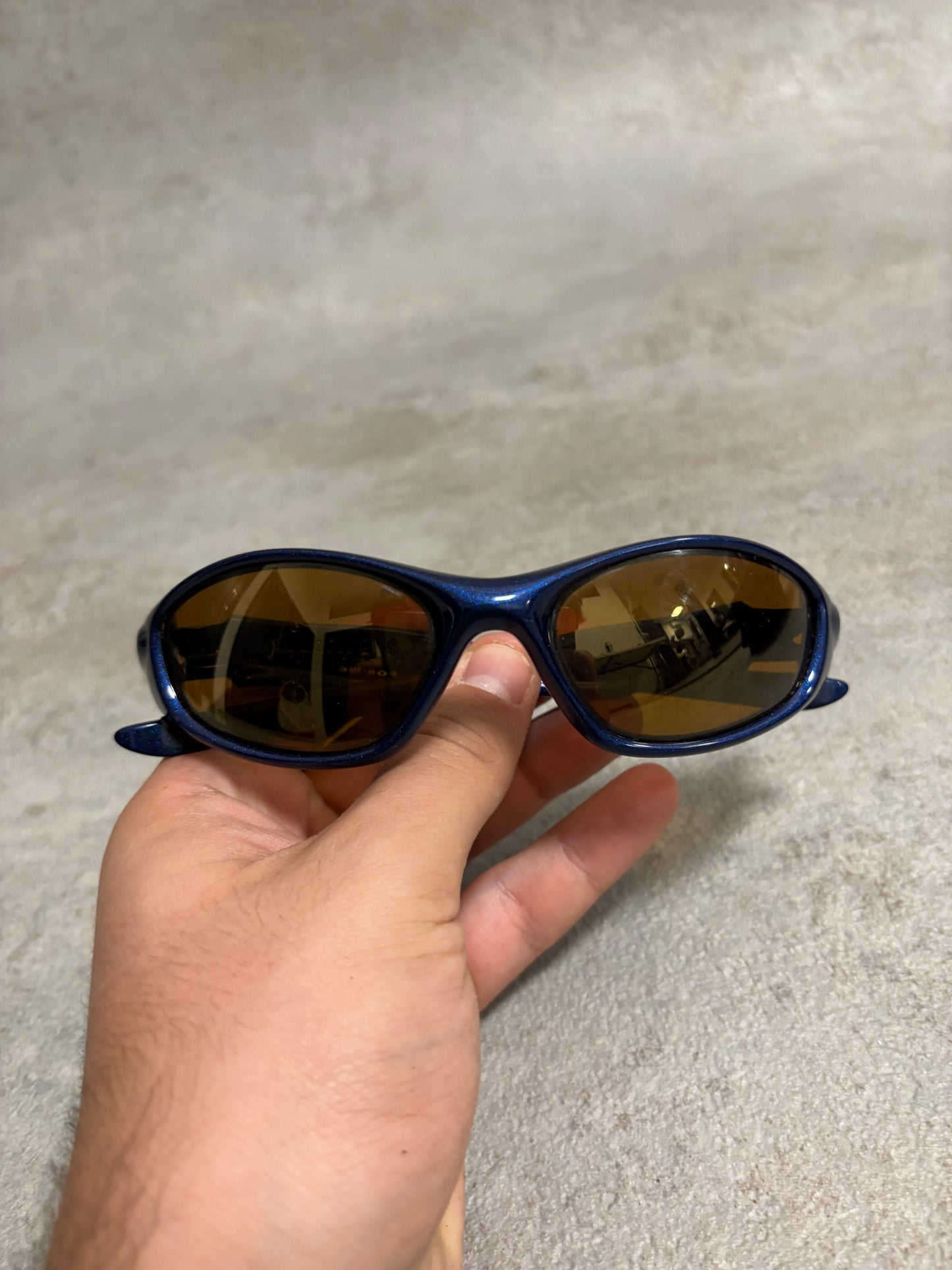 Gafas Oakley ‘Minute 2.0’ Midnight Blue Gold Iridium 00s Vintage